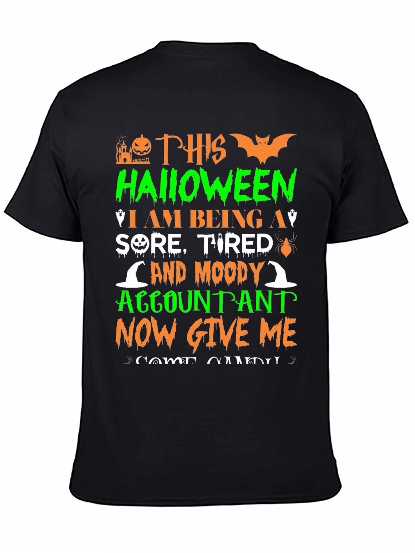 Halloween Accountant Graphic Tee