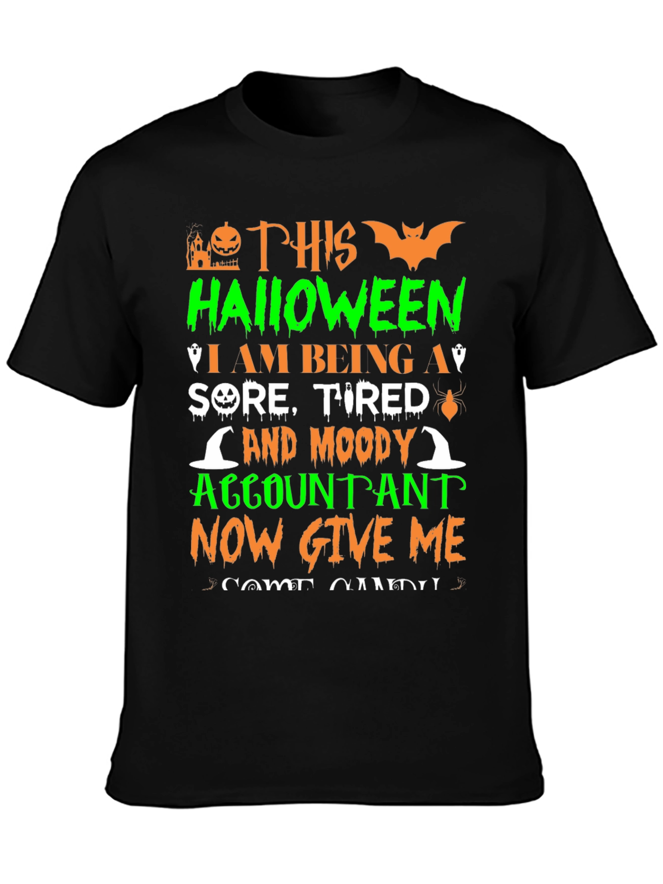 Halloween Accountant Graphic Tee
