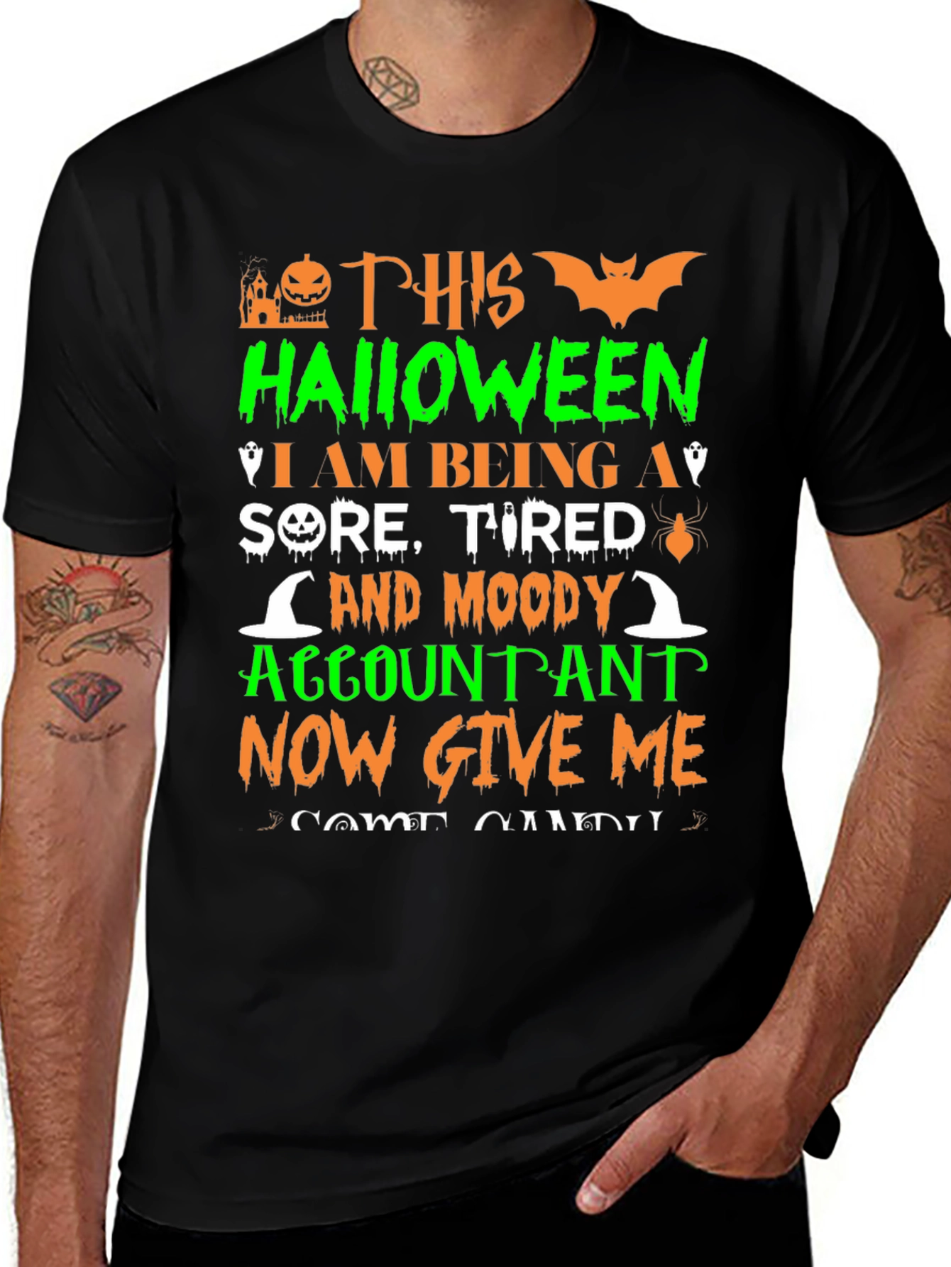 Halloween Accountant Graphic Tee