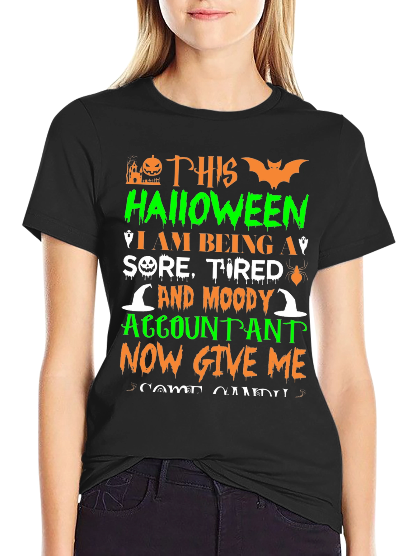 Halloween Accountant Graphic Tee
