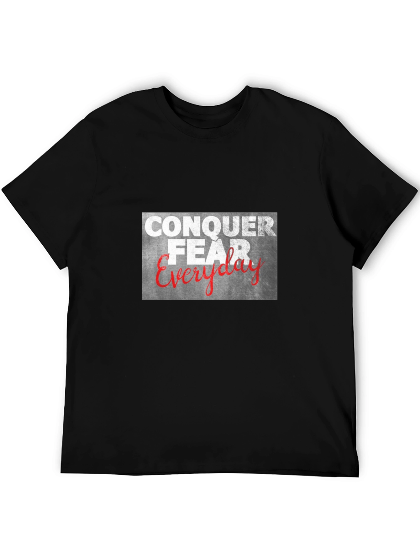 Conquer Fear Everyday Graphic Tee - Black