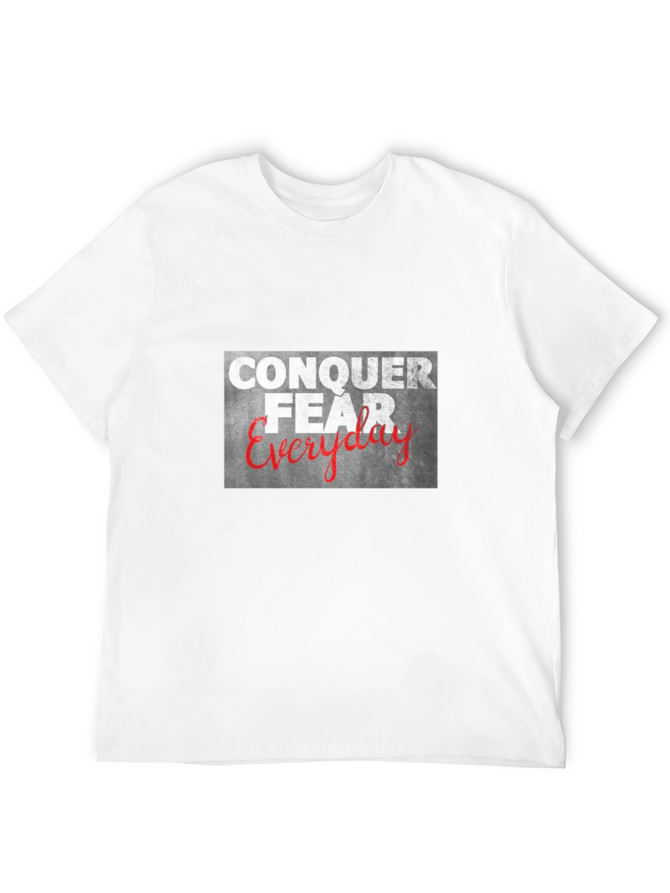 Conquer Fear Everyday Graphic Tee - Black