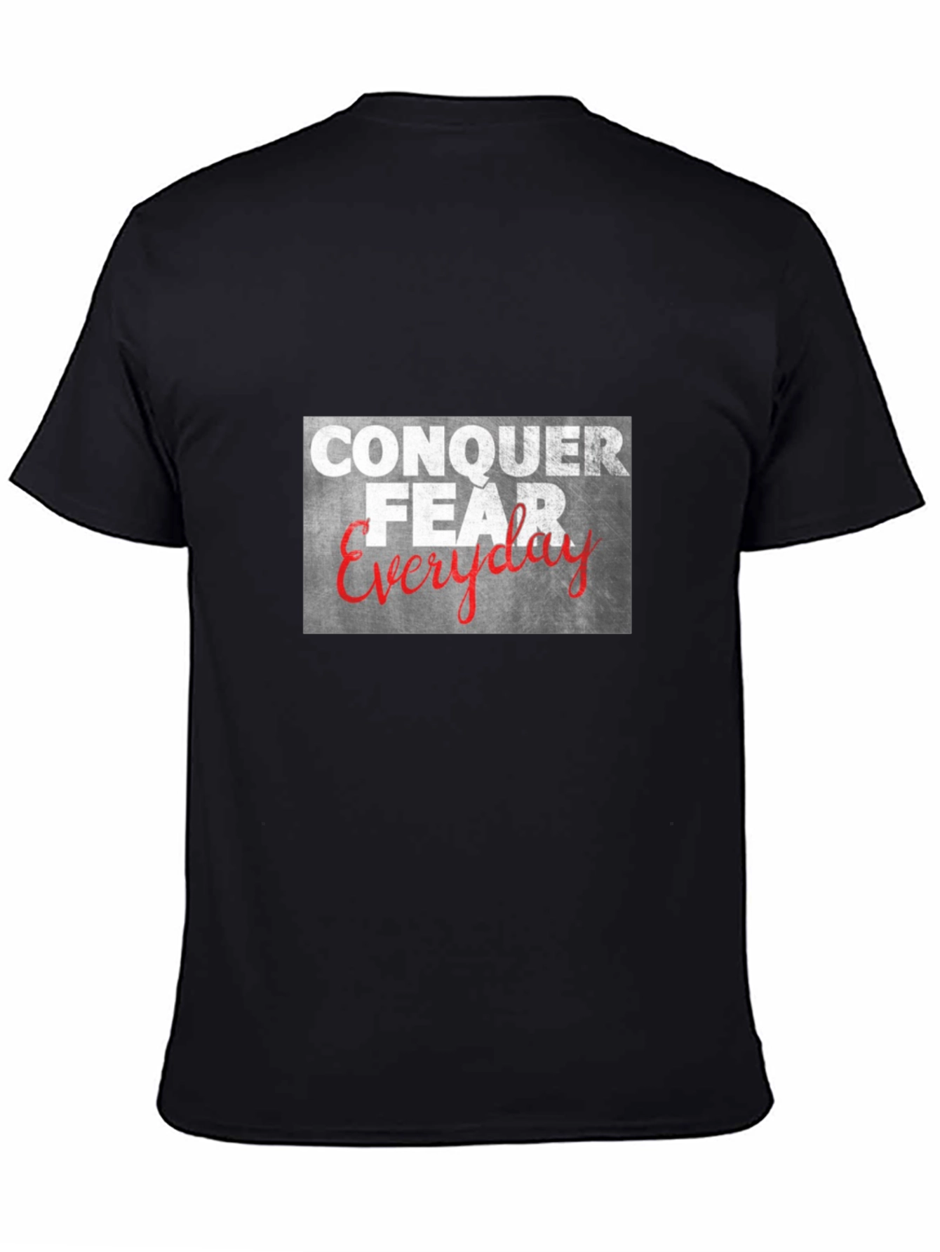 Conquer Fear Everyday Graphic Tee - Black