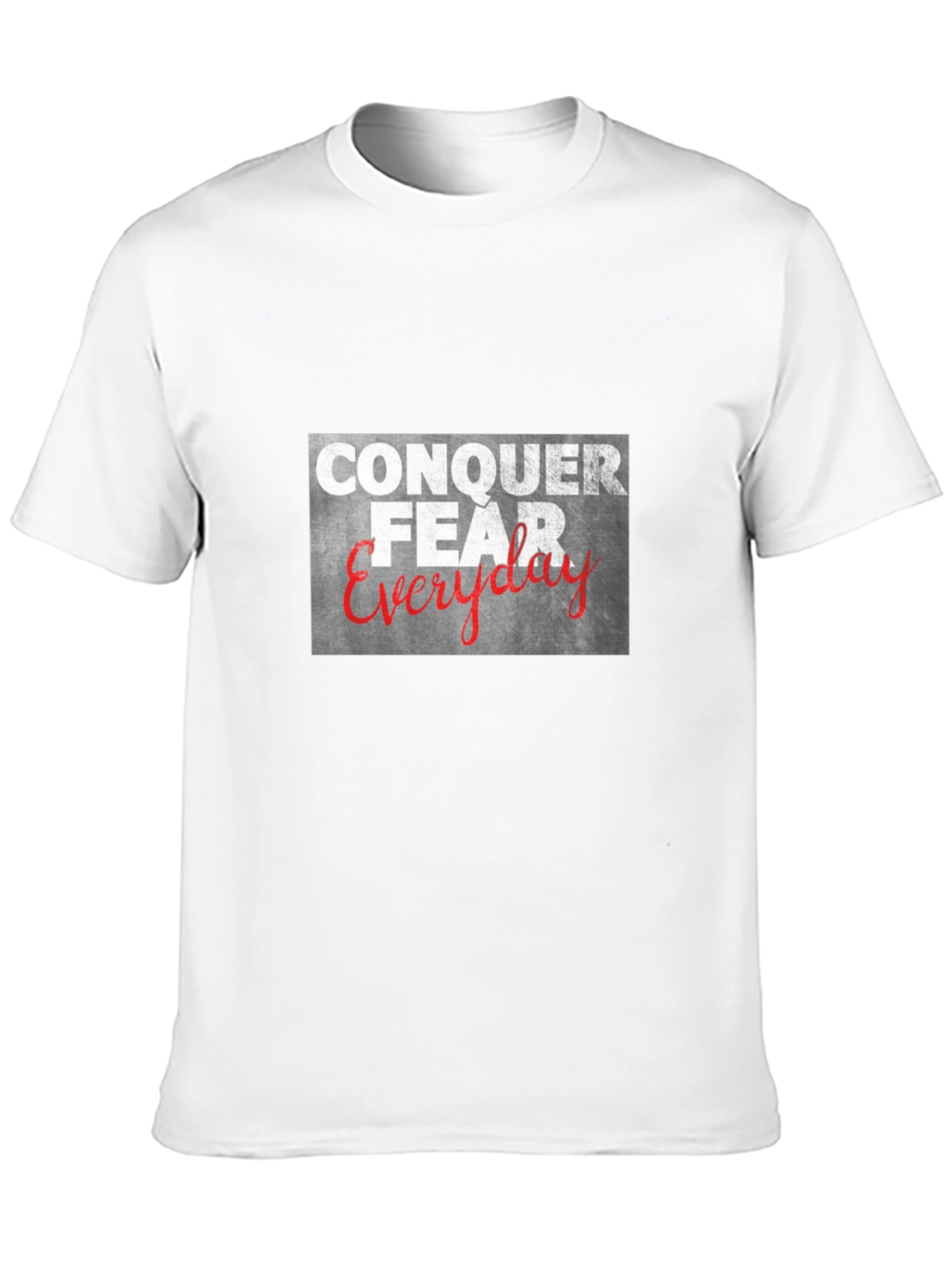 Conquer Fear Everyday Graphic Tee - Black
