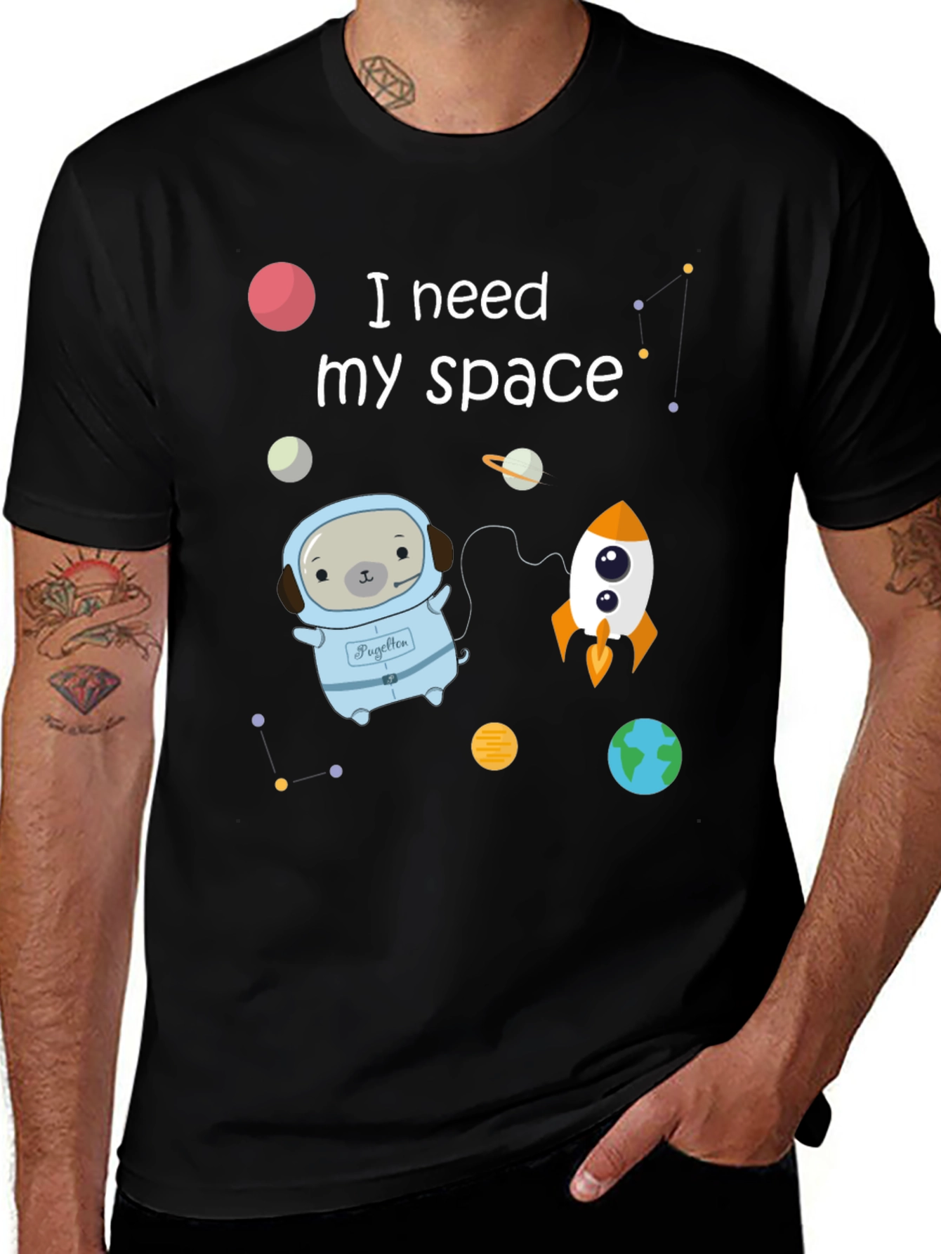 Space Pug T-Shirt