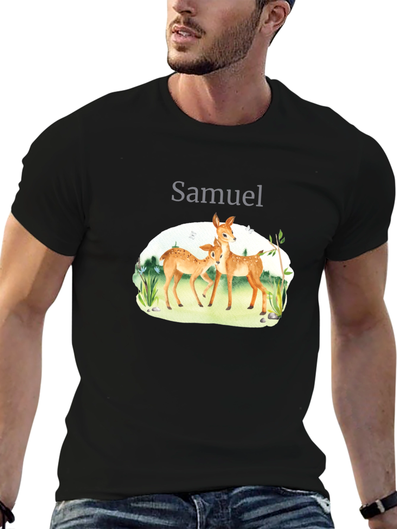 Samuel Deer Graphic T-Shirt