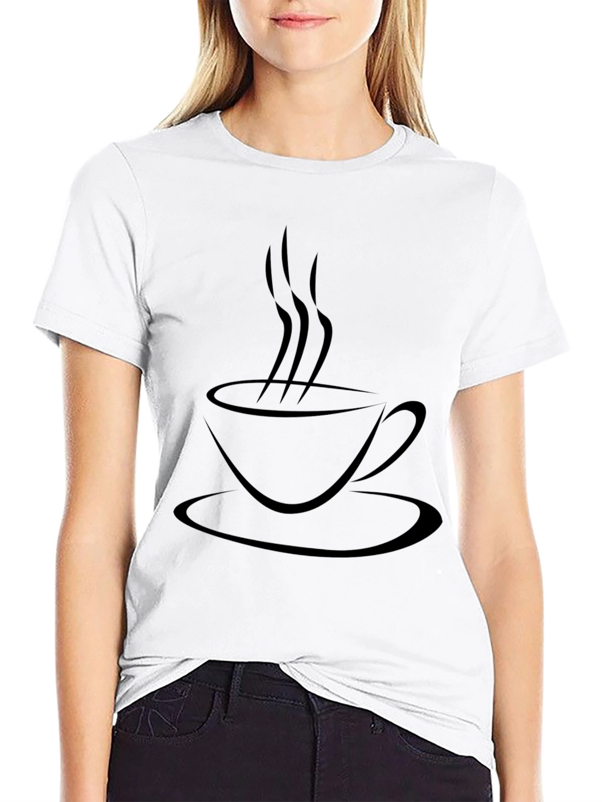 Coffee Cup Graphic Tee - Unisex Black T-Shirt