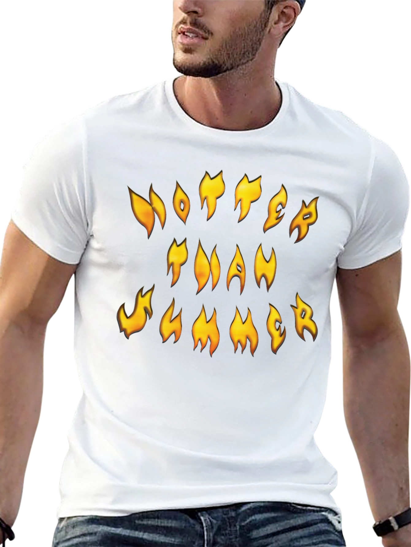 Hotter Than Summer Black Graphic Tee
