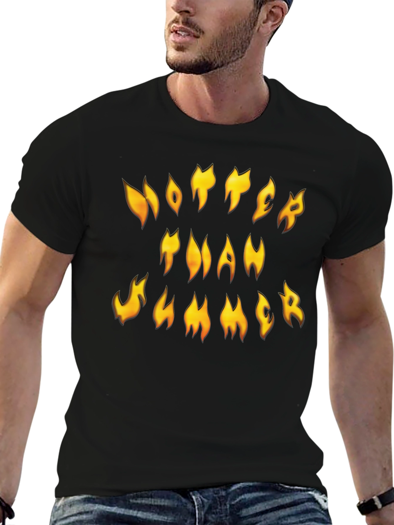 Hotter Than Summer Black Graphic Tee