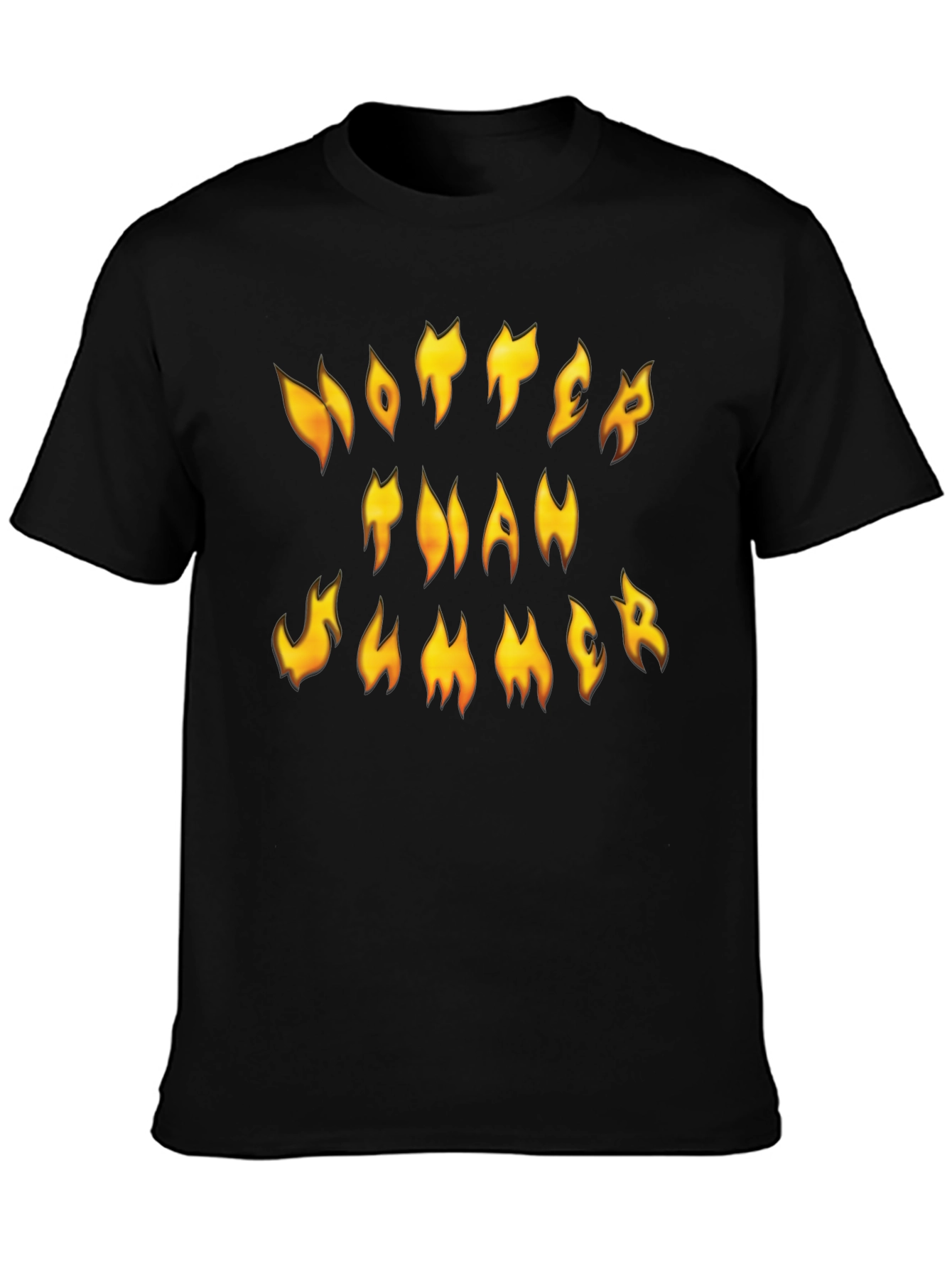 Hotter Than Summer Black Graphic Tee