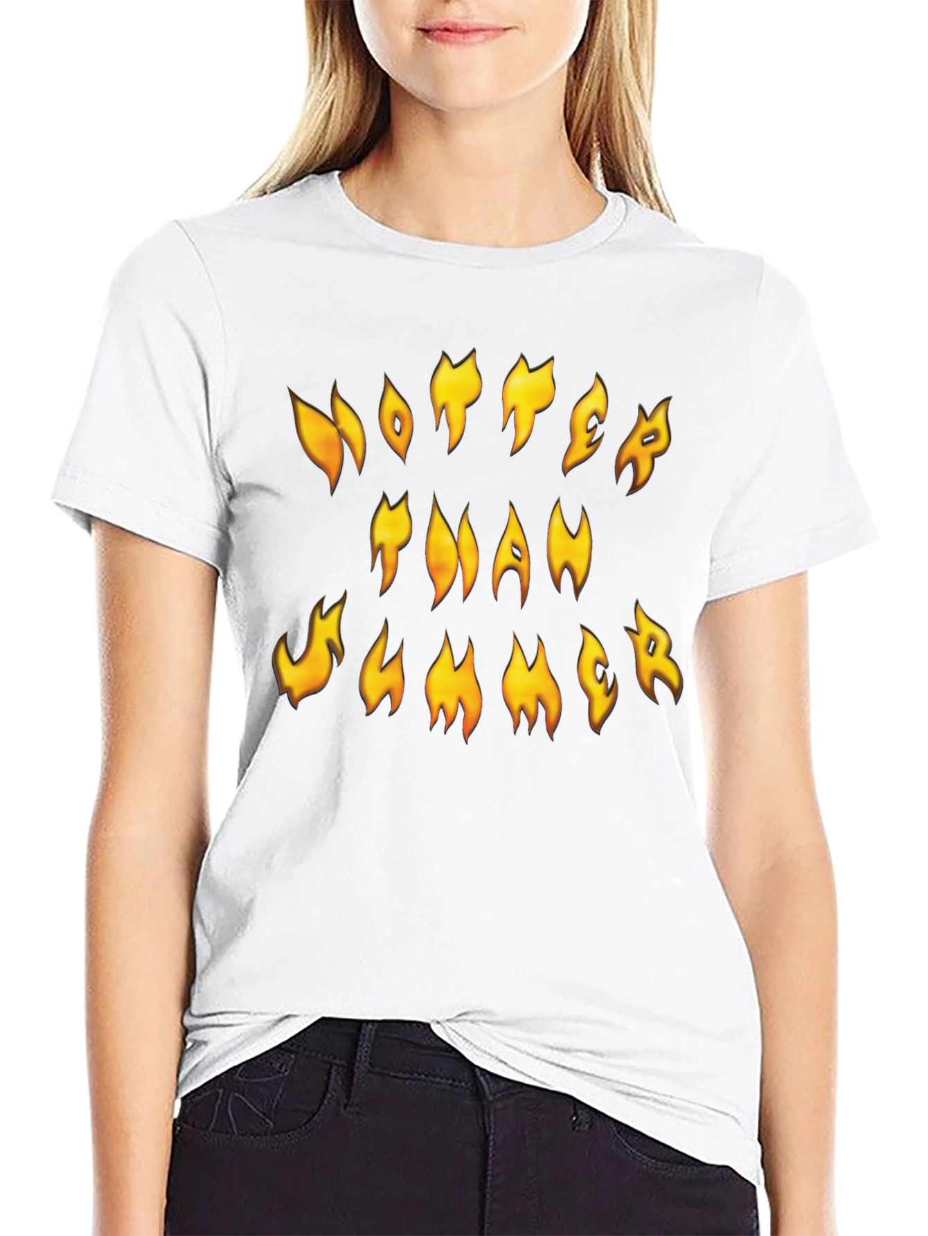 Hotter Than Summer Black Graphic Tee