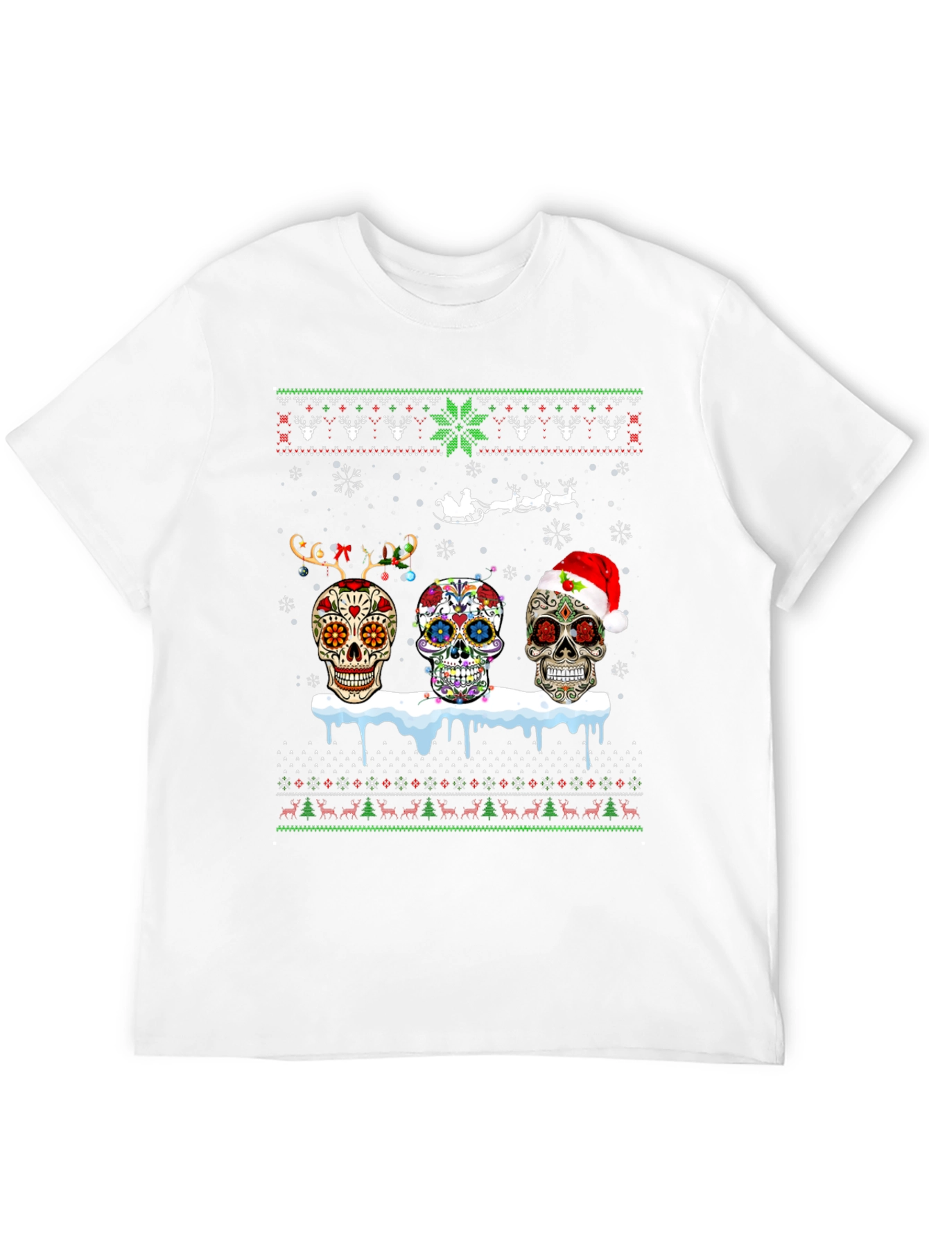 Sugar Skull Christmas T-Shirt