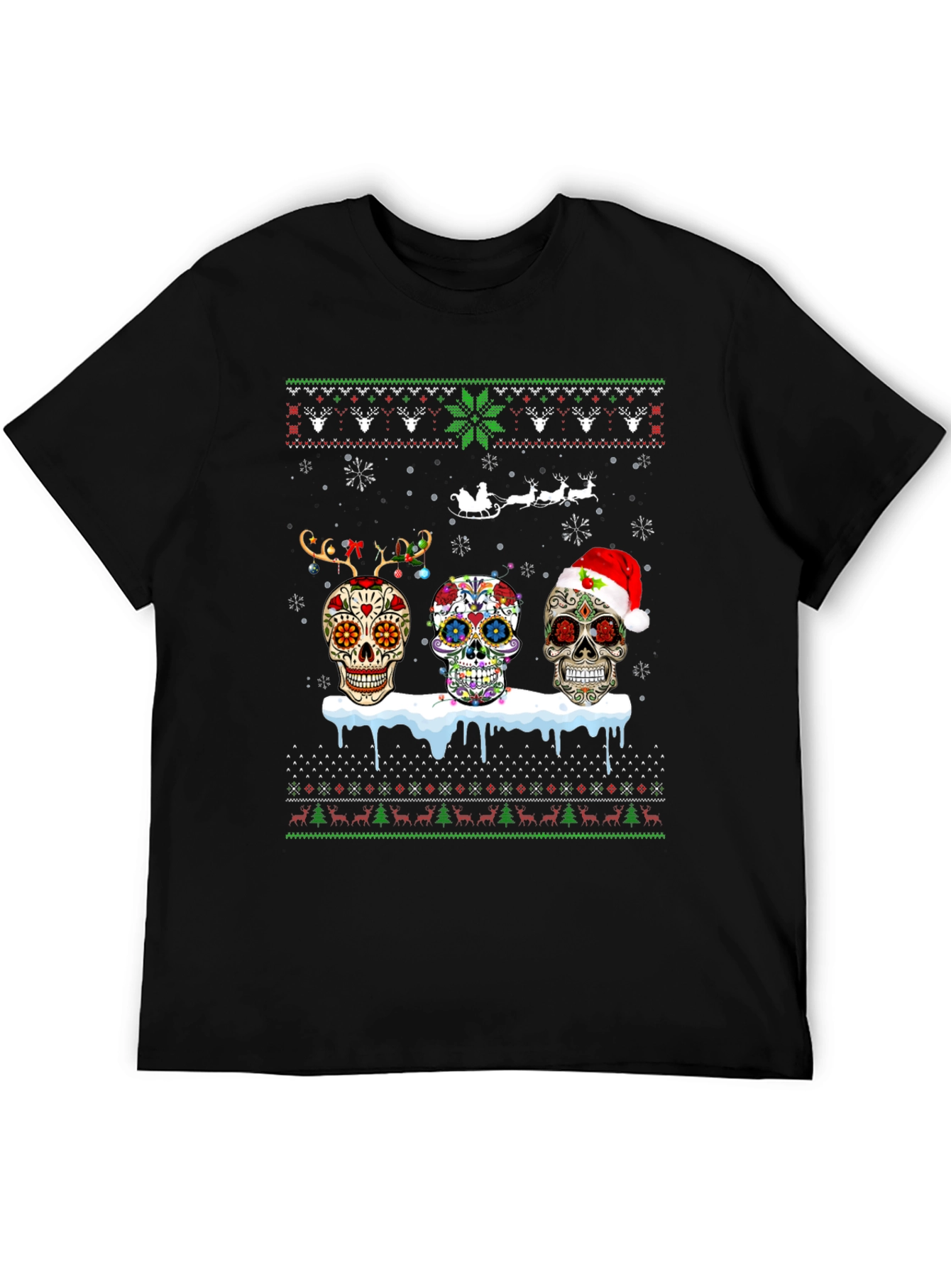 Sugar Skull Christmas T-Shirt