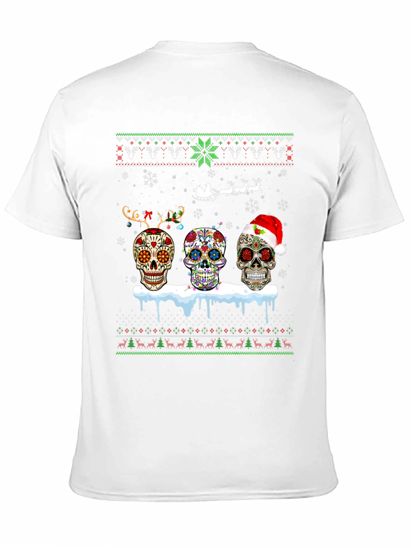 Sugar Skull Christmas T-Shirt