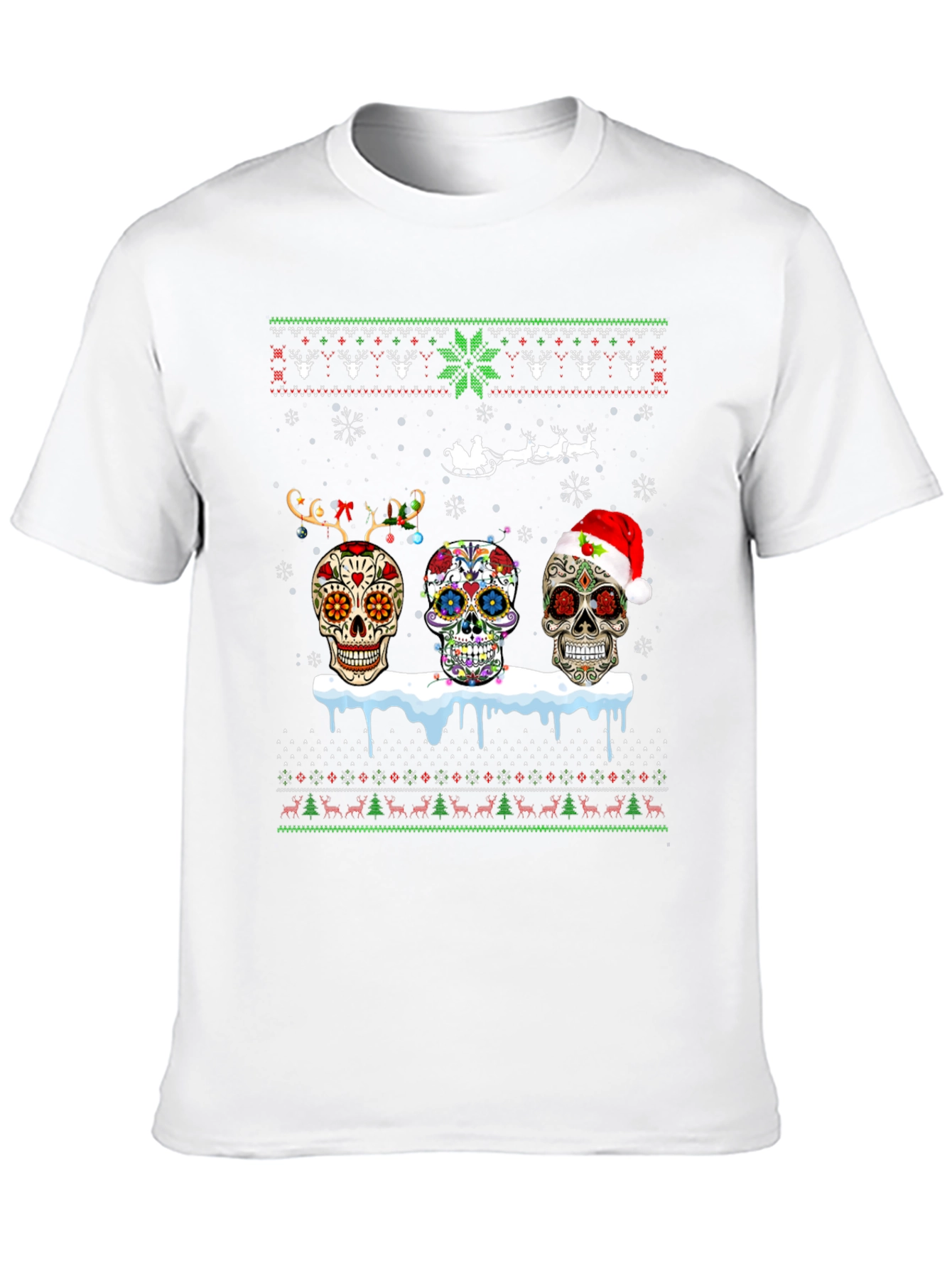 Sugar Skull Christmas T-Shirt