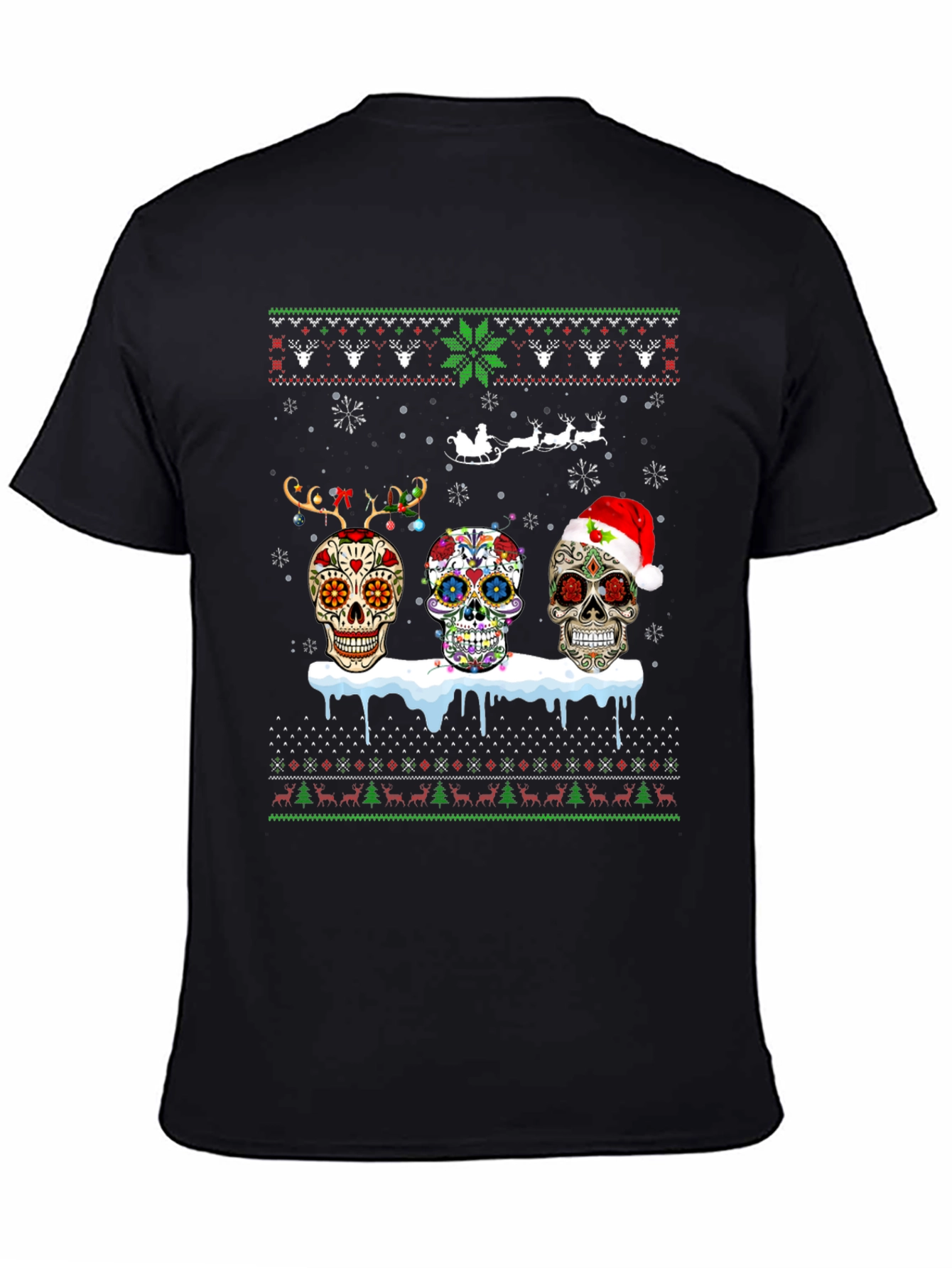 Sugar Skull Christmas T-Shirt