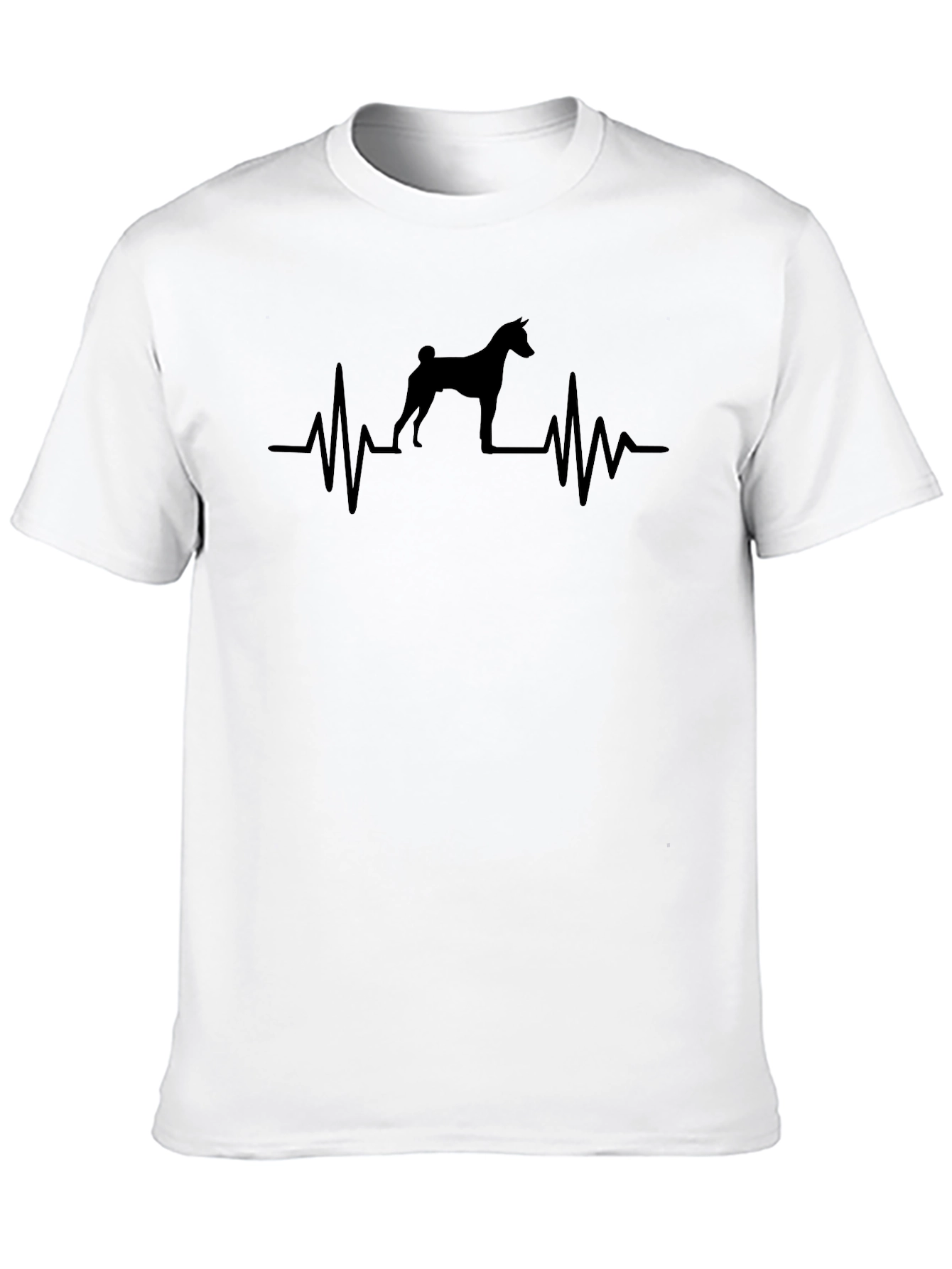 Dog Heartbeat T-Shirt - Mens Crew Neck Tee
