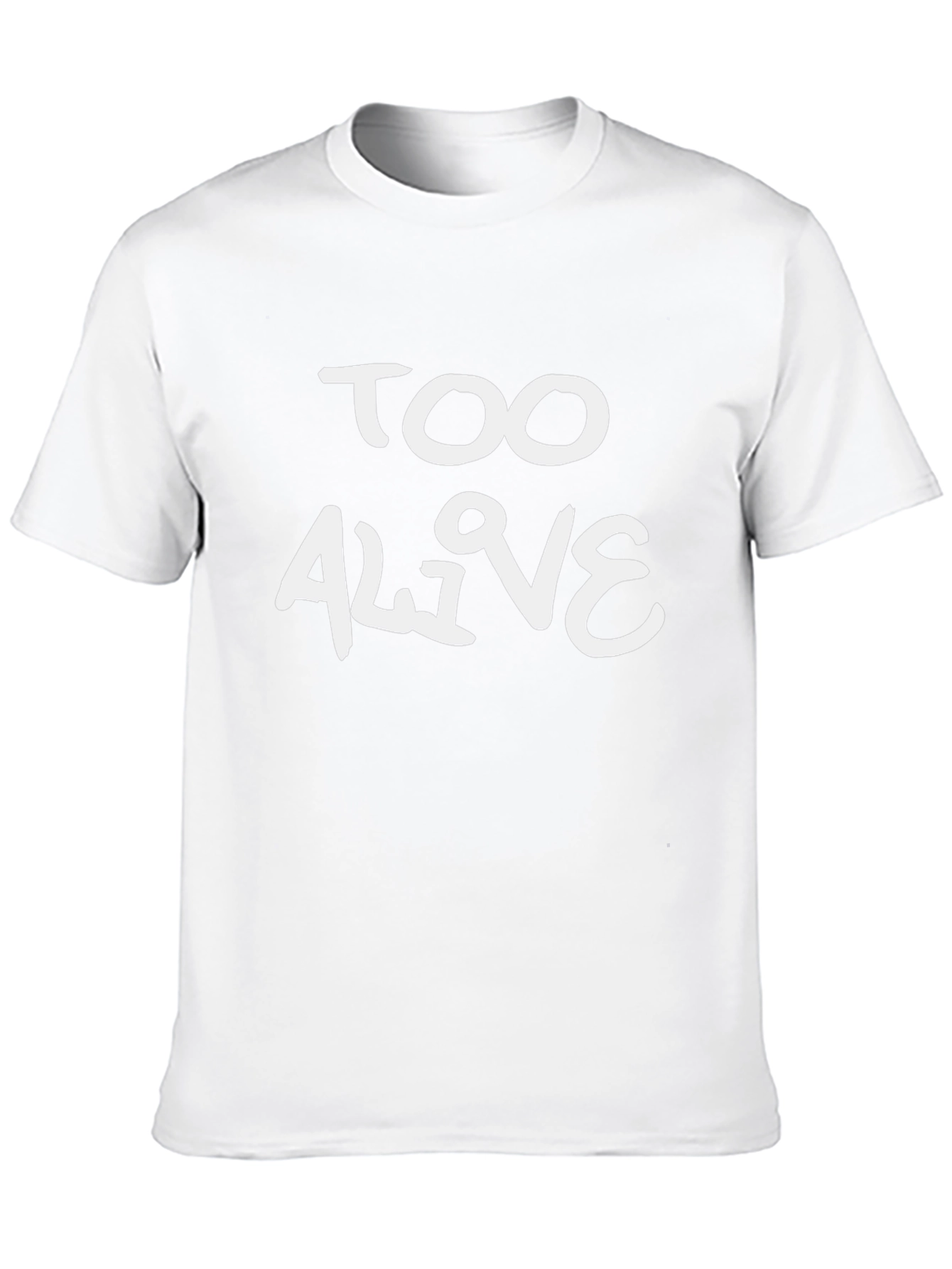 Too Alive Graphic Tee - Trendy Black Cotton T-Shirt