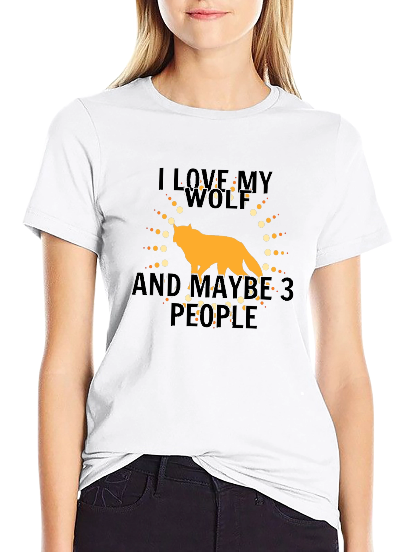 I Love My Wolf Graphic Tee