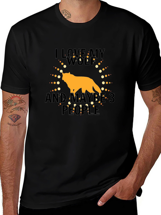 I Love My Wolf Graphic Tee