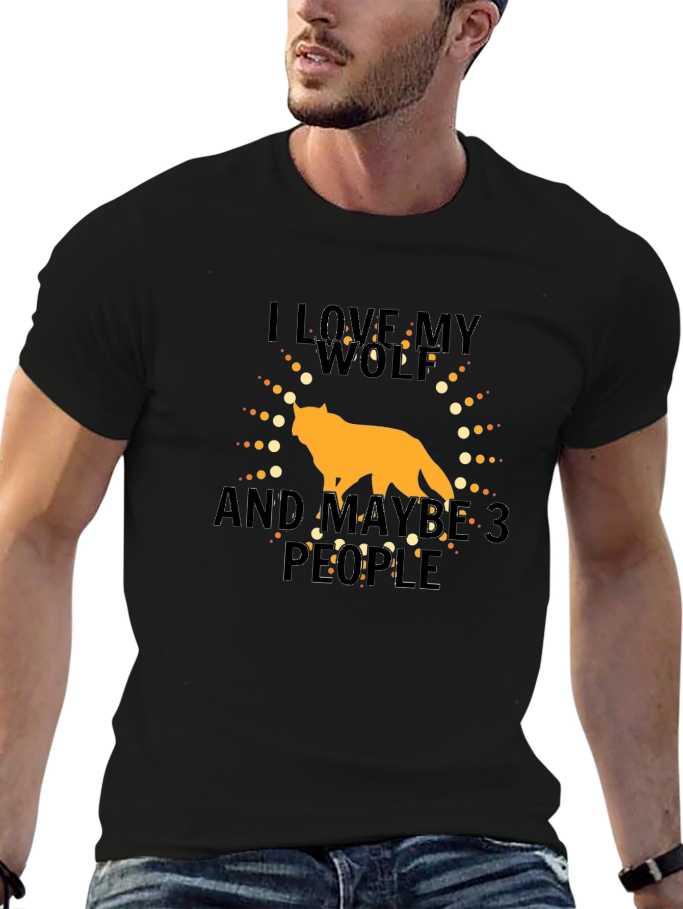 I Love My Wolf Graphic Tee