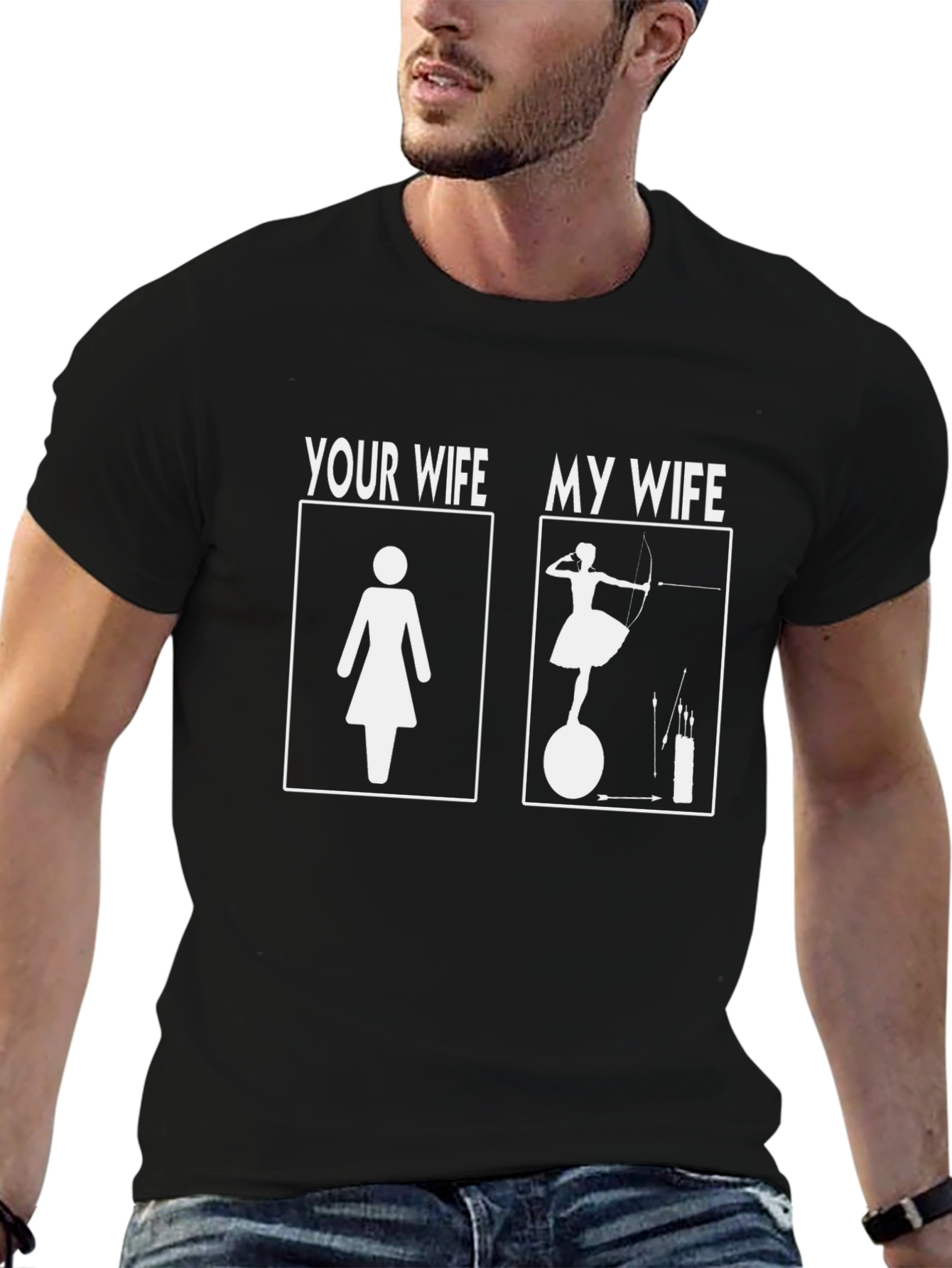 Humorous My Wife Graphic T-Shirt