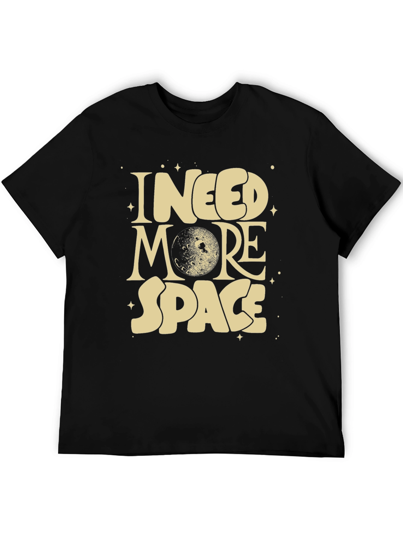 I Need More Space Graphic T-Shirt - Black