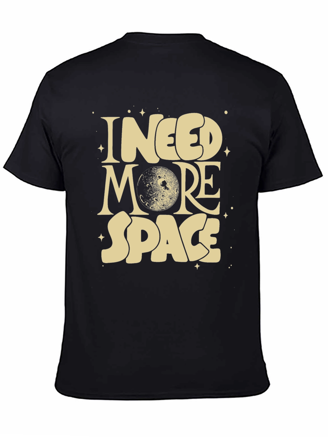 I Need More Space Graphic T-Shirt - Black
