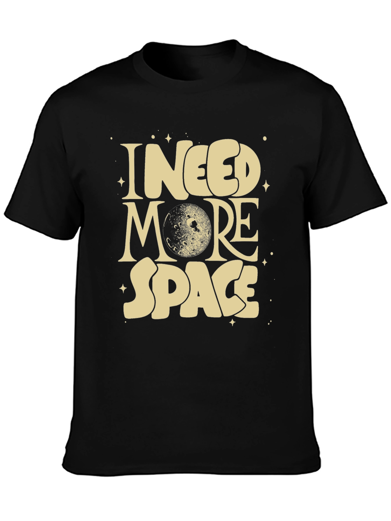 I Need More Space Graphic T-Shirt - Black