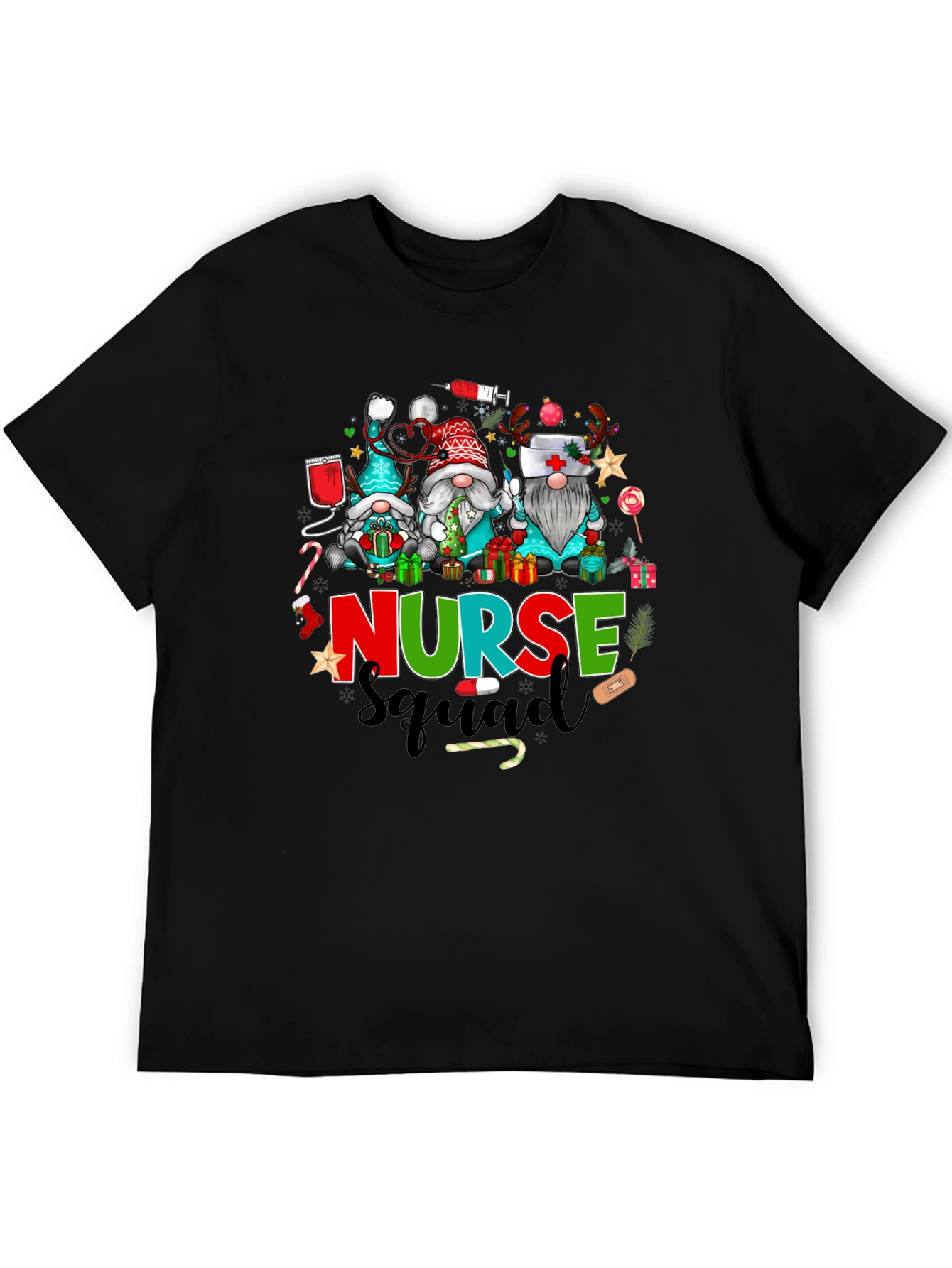 Festive Nurse Squad Christmas T-Shirt