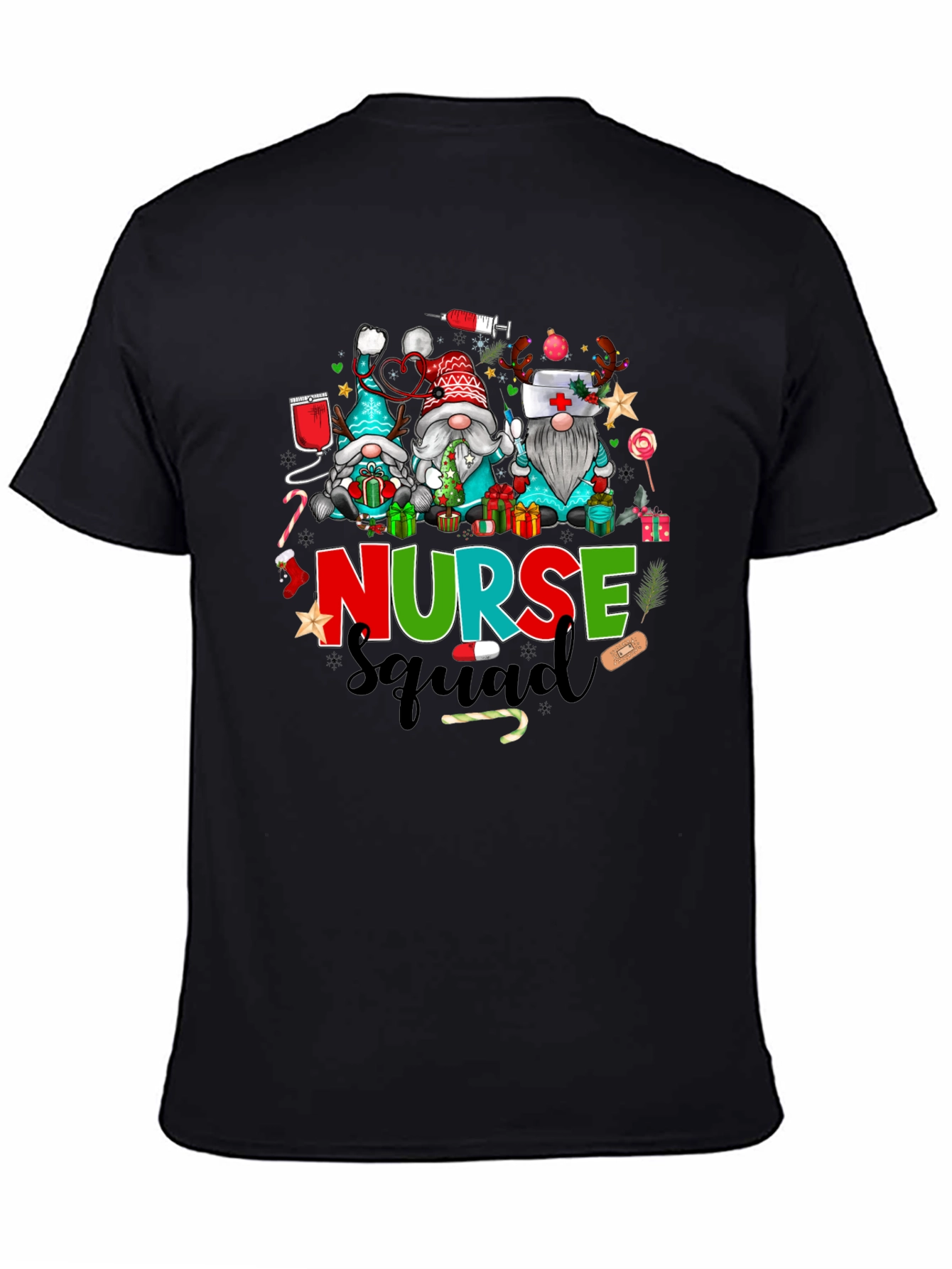 Festive Nurse Squad Christmas T-Shirt