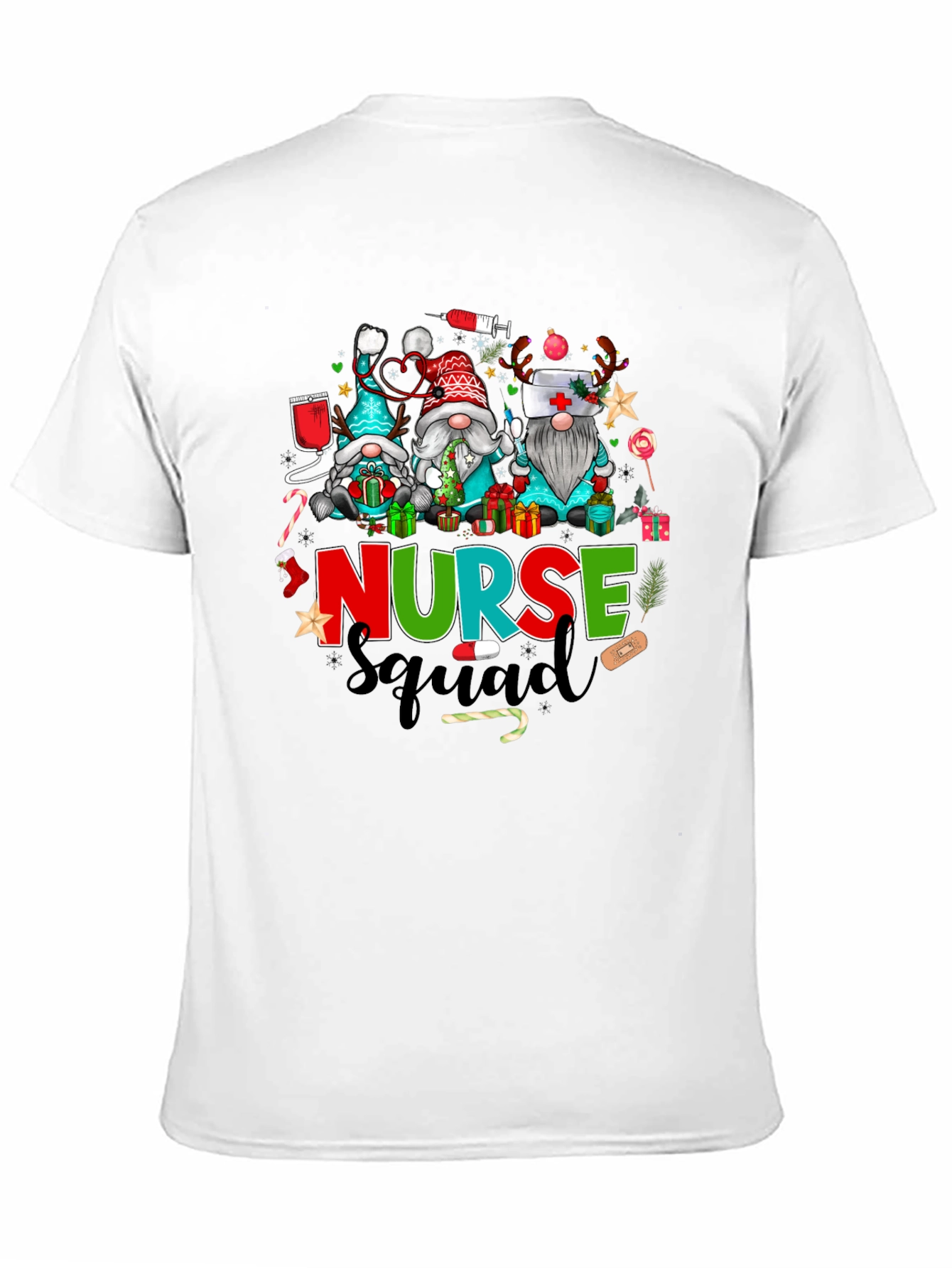Festive Nurse Squad Christmas T-Shirt