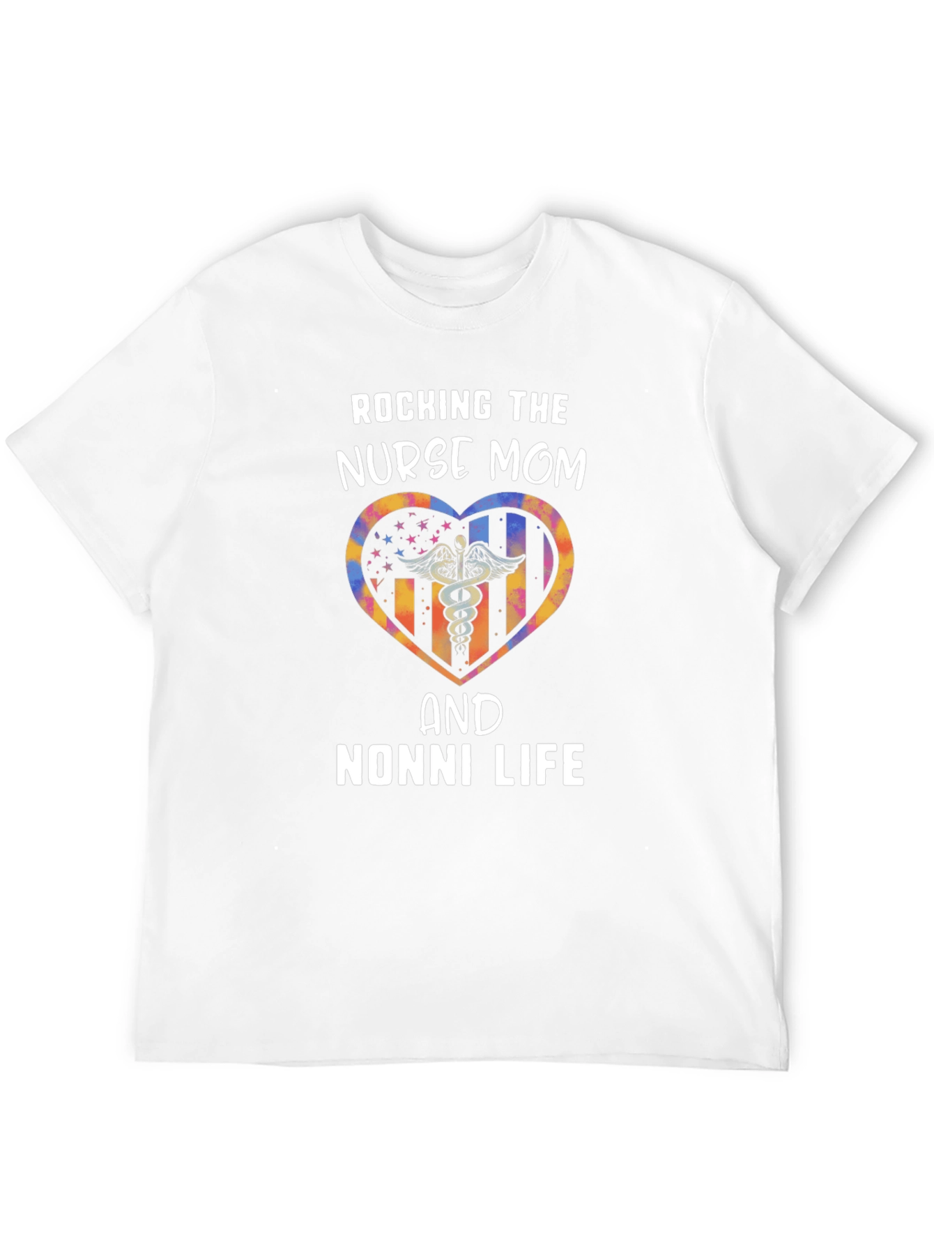 Rocking Nurse Mom & Nonni Life Graphic Tee