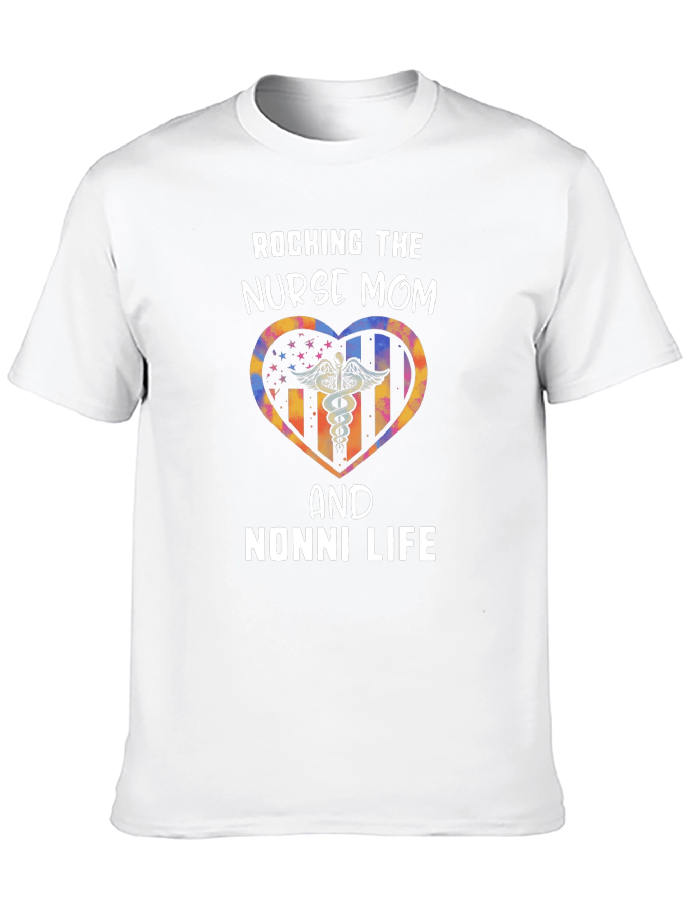 Rocking Nurse Mom & Nonni Life Graphic Tee