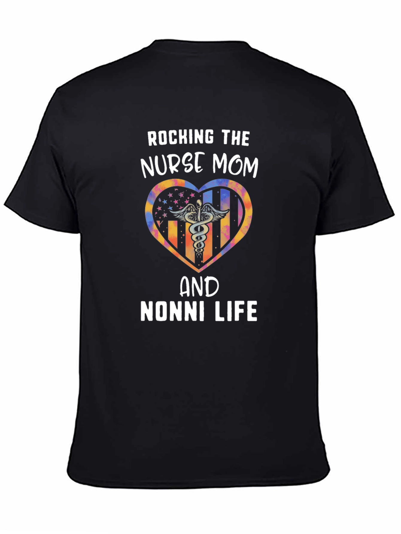 Rocking Nurse Mom & Nonni Life Graphic Tee