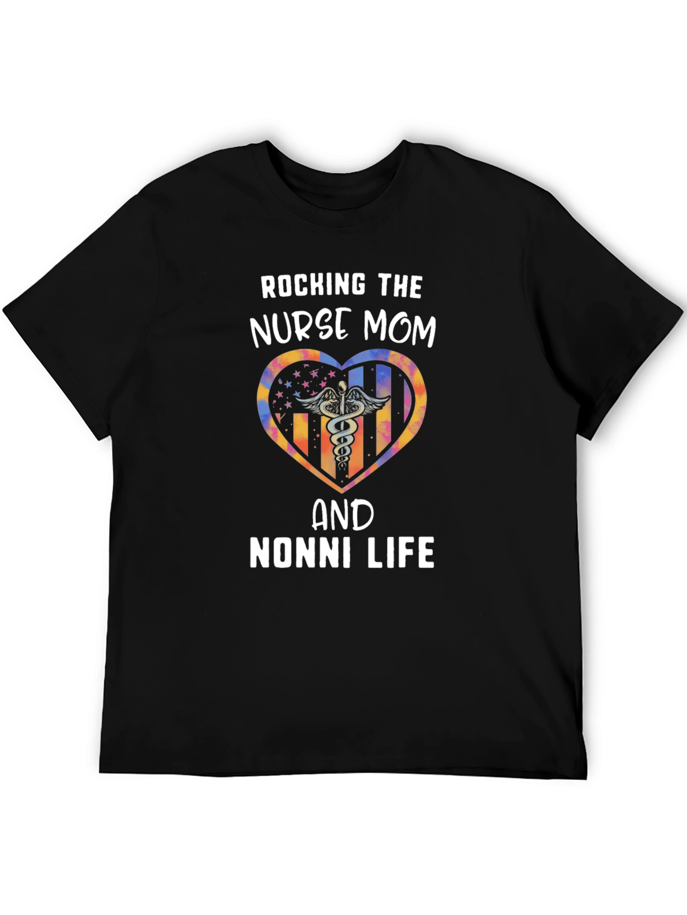Rocking Nurse Mom & Nonni Life Graphic Tee