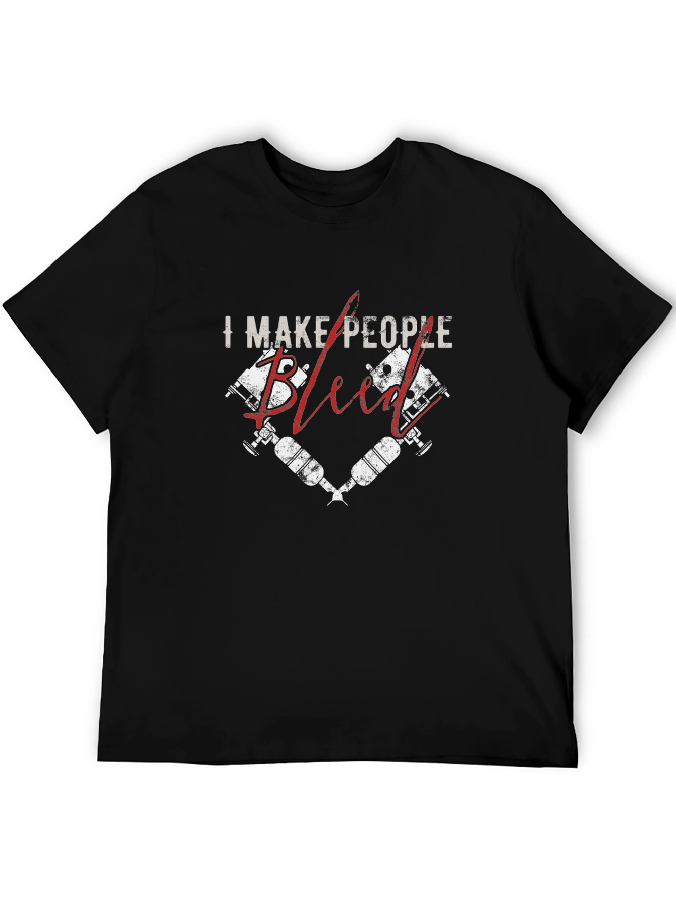 I Make People Bleed Tattoo Artist Black T-Shirt