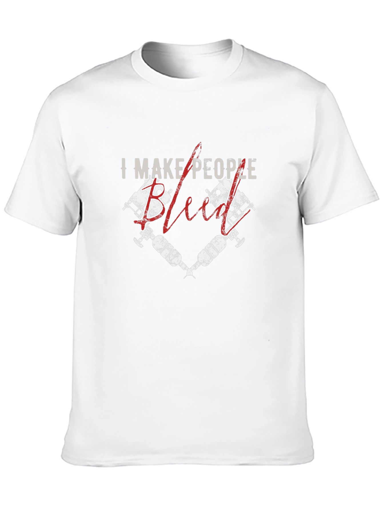 I Make People Bleed Tattoo Artist Black T-Shirt