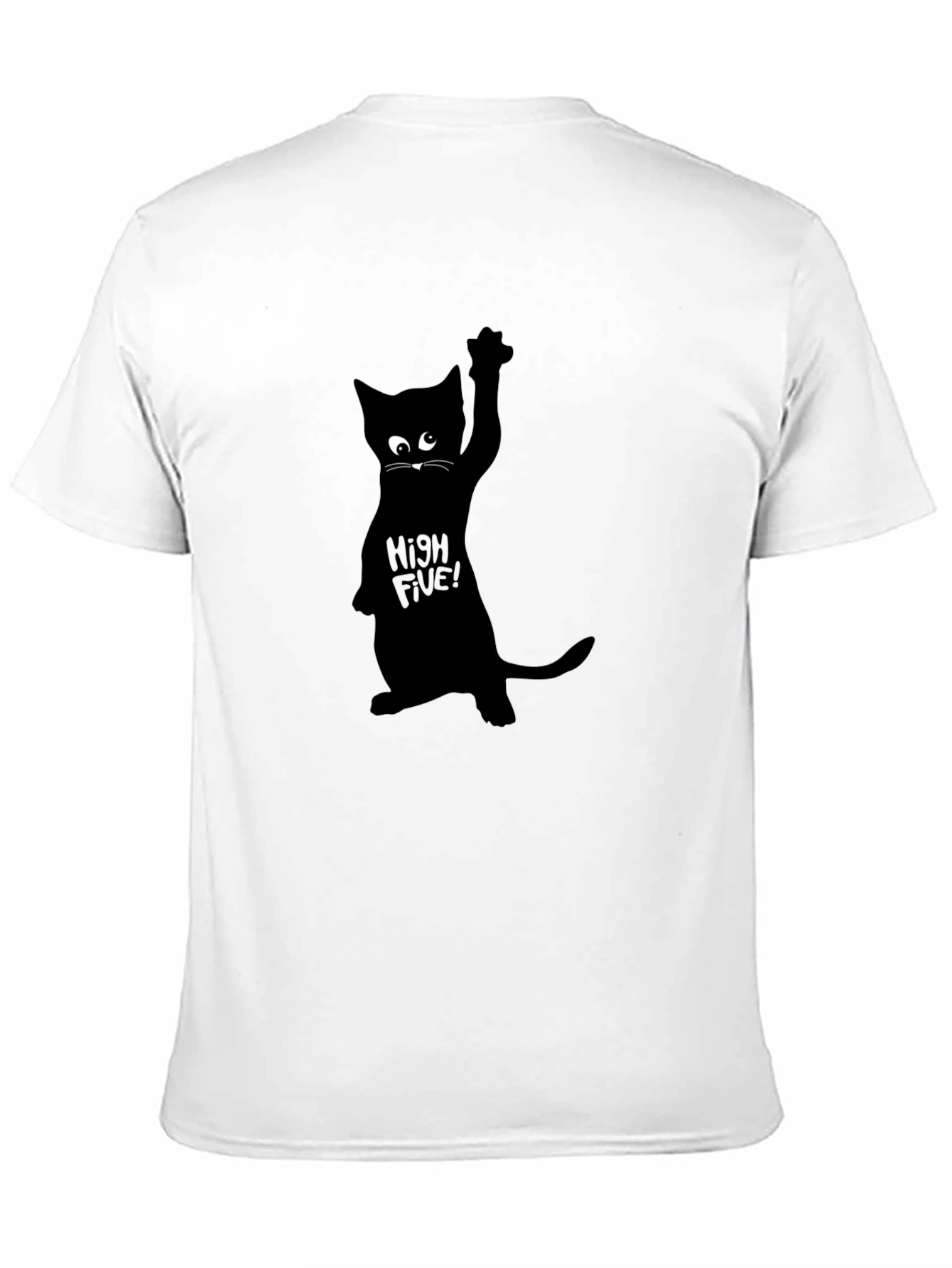 Black Cat High Five Graphic Tee - Mens