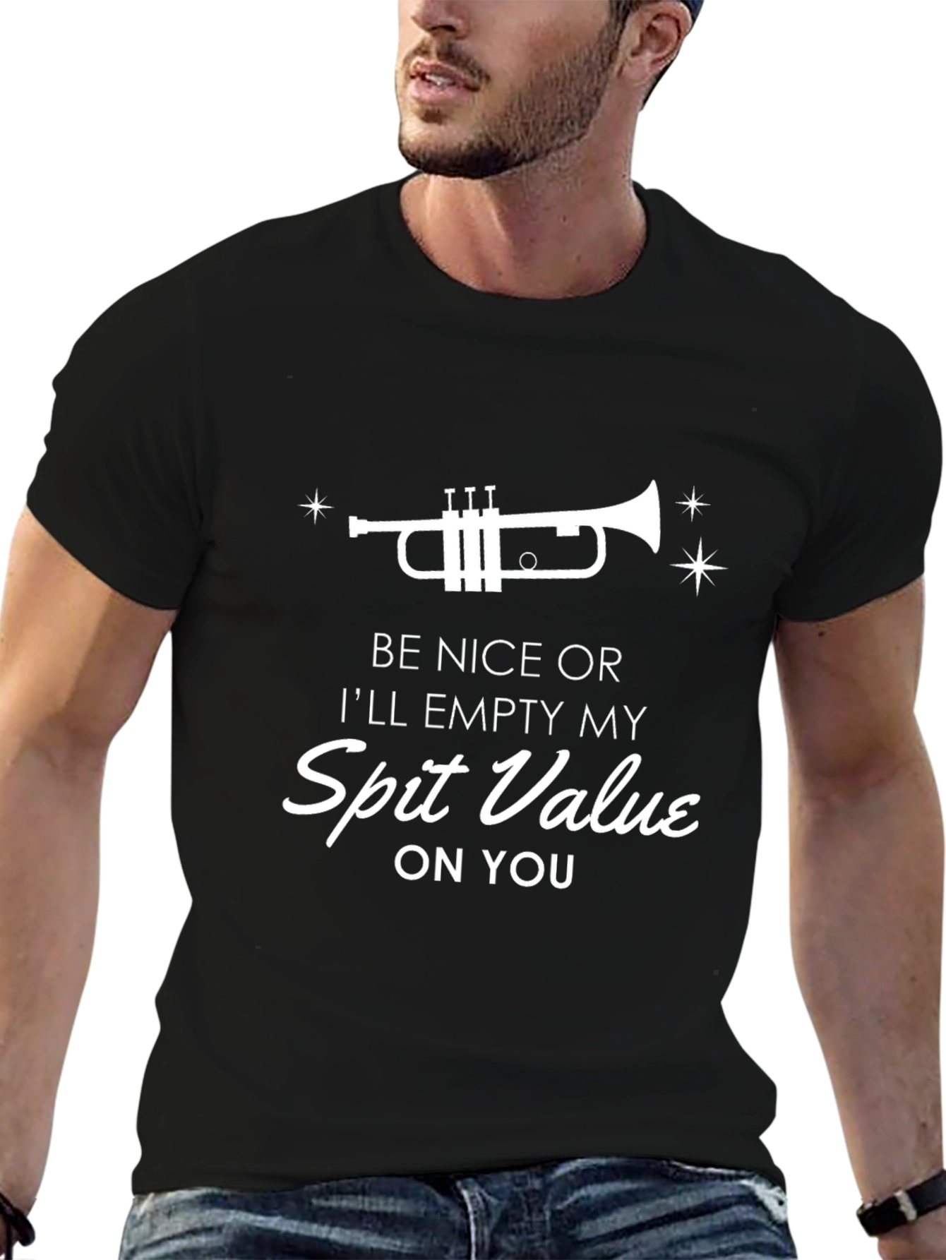 Funny Trumpet T-Shirt - Be Nice or Else!
