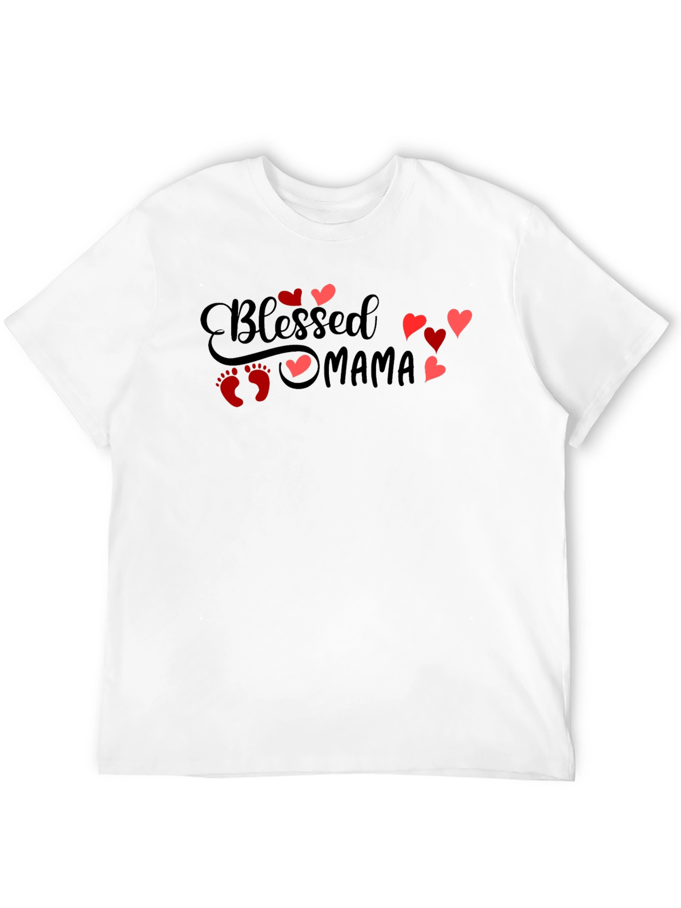 Blessed Mama Graphic Tee - New Mom Gift