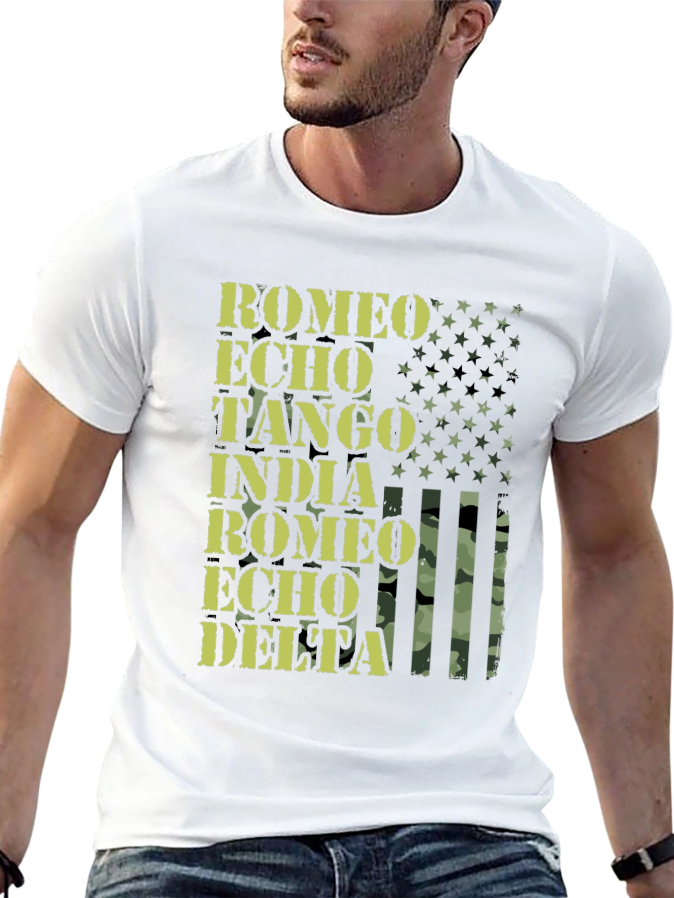 Military Alphabet Mens T-Shirt