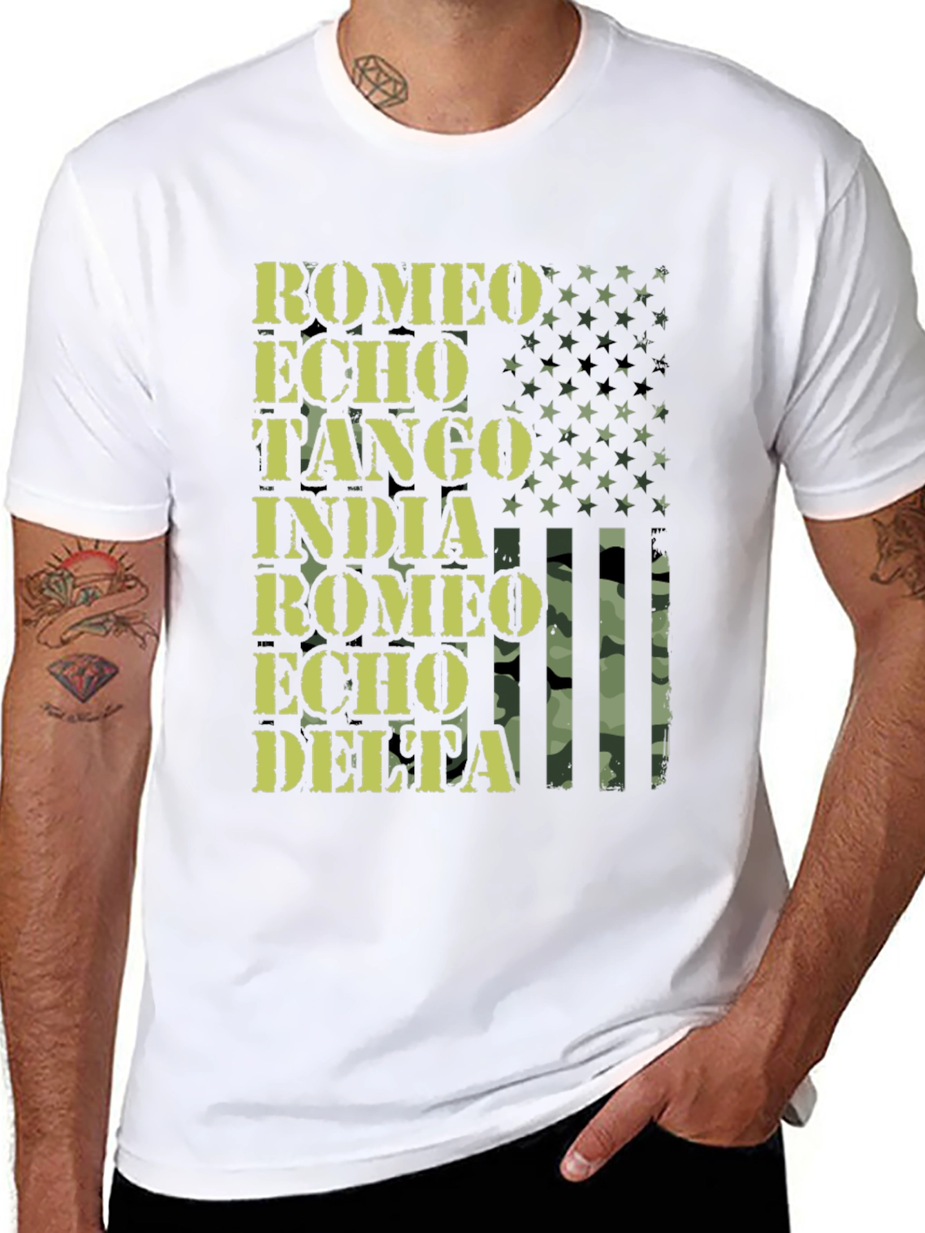 Military Alphabet Mens T-Shirt