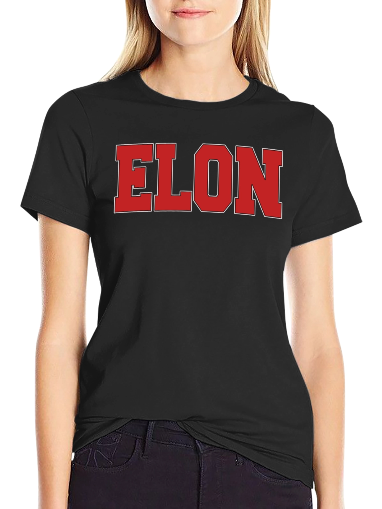 ELON Tee - Bold Statement Black Cotton T-Shirt