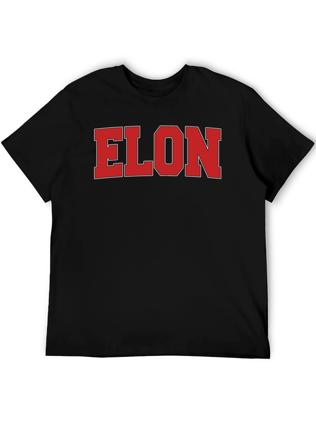 ELON Tee - Bold Statement Black Cotton T-Shirt