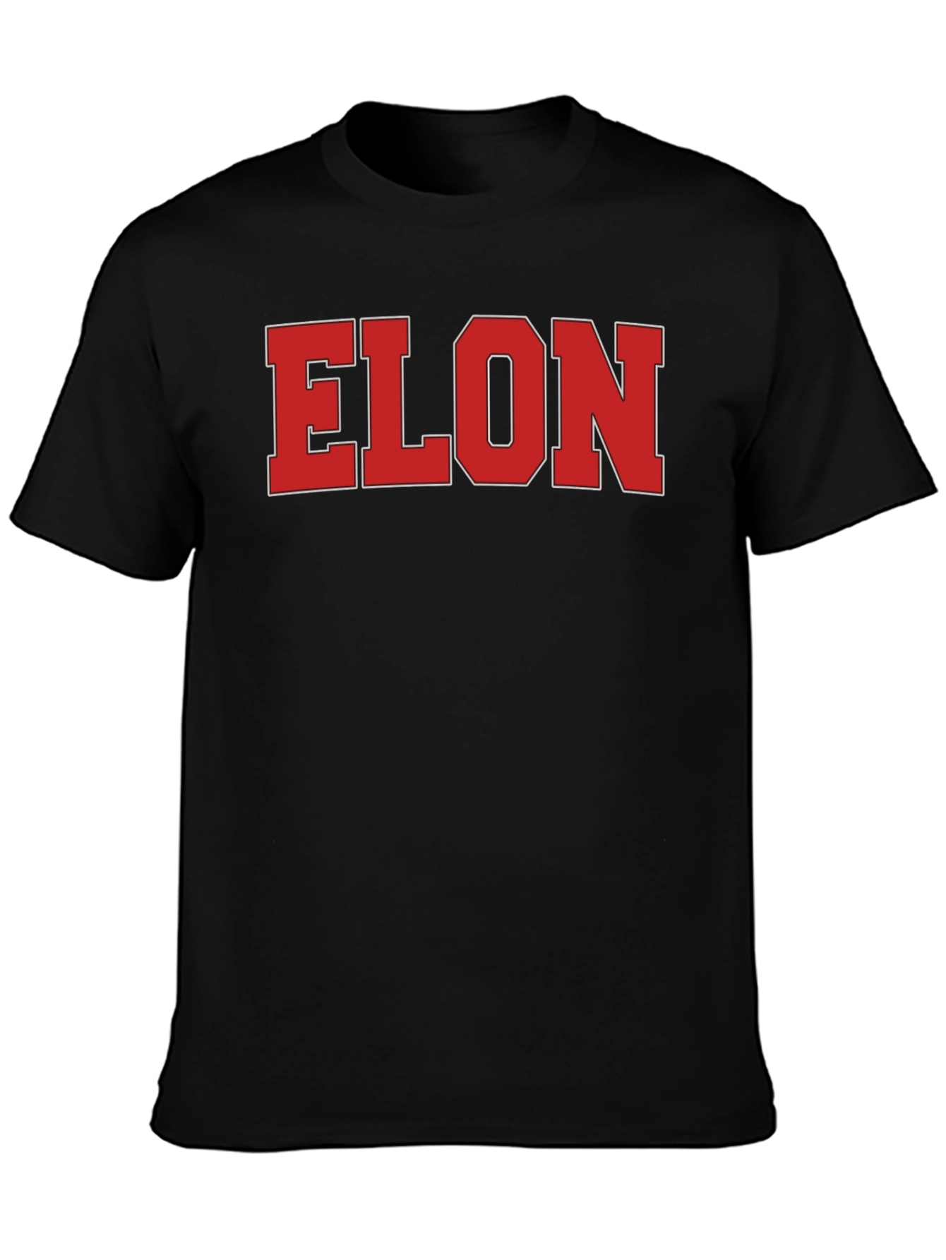 ELON Tee - Bold Statement Black Cotton T-Shirt