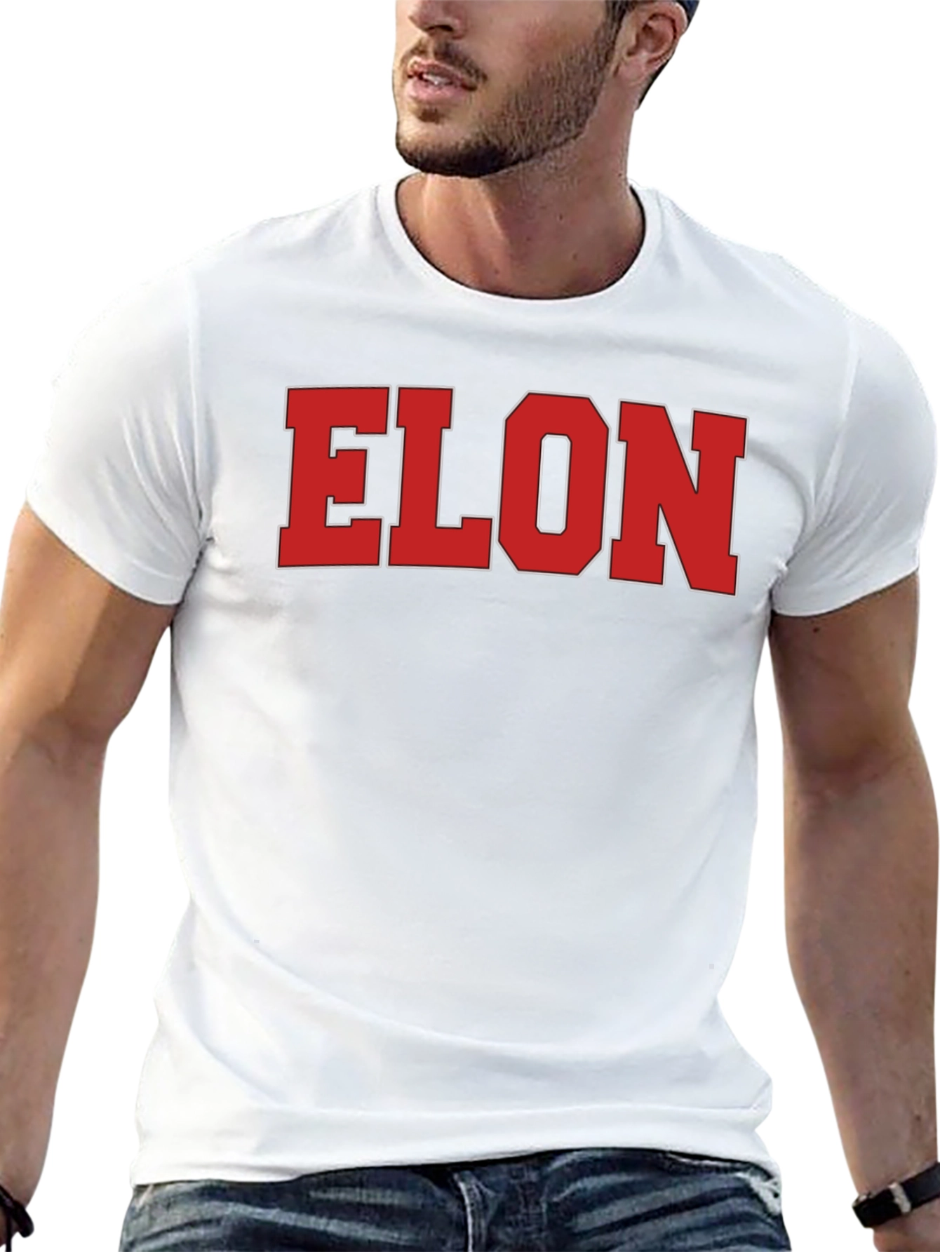 ELON Tee - Bold Statement Black Cotton T-Shirt