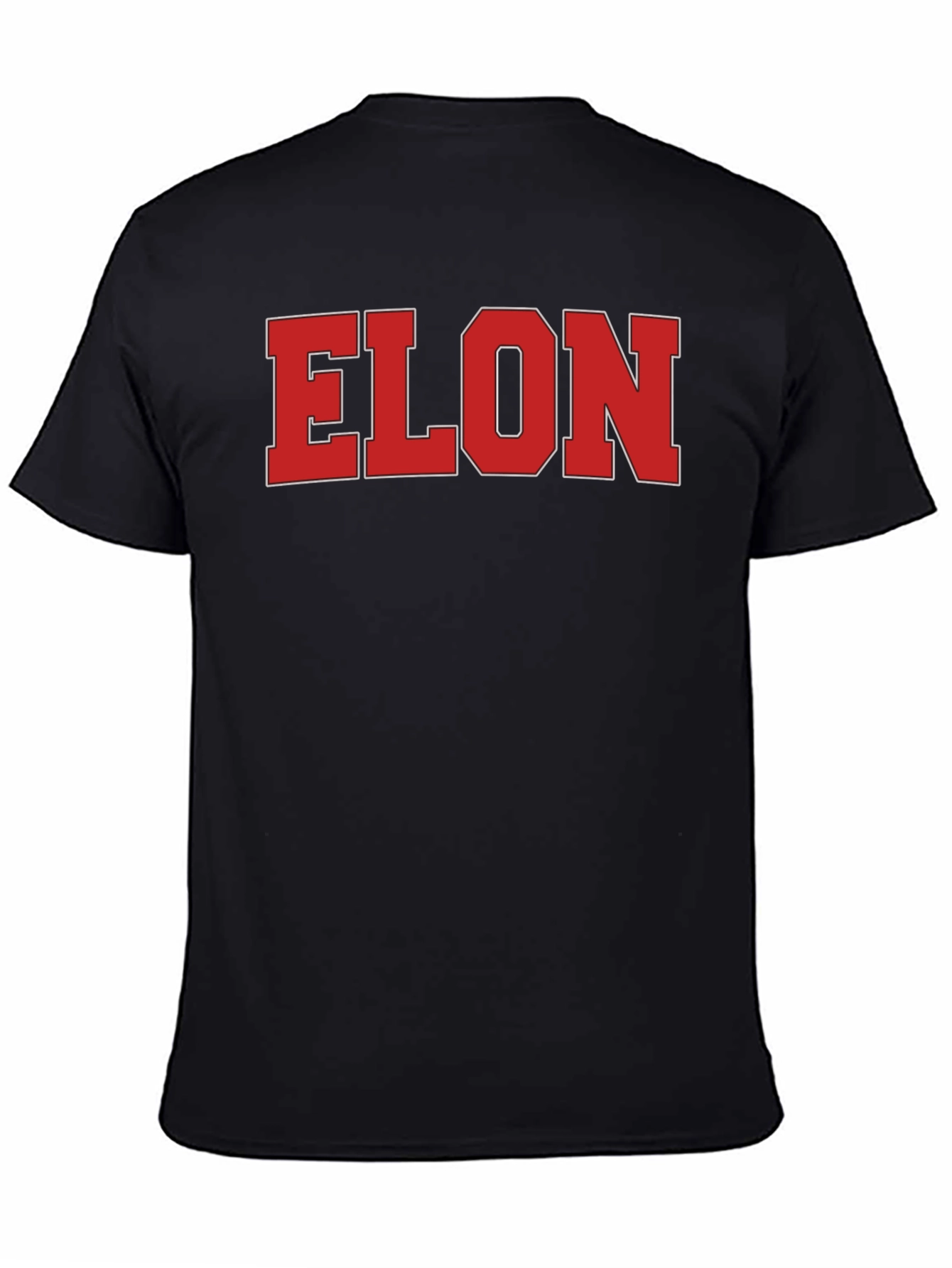 ELON Tee - Bold Statement Black Cotton T-Shirt