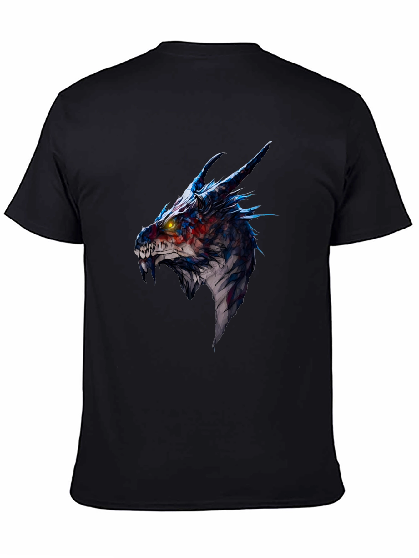 Dragon Head Graphic Black T-Shirt