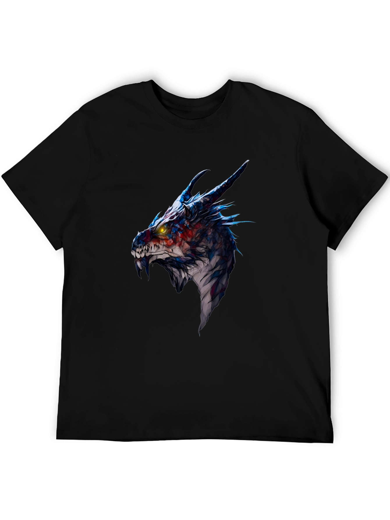Dragon Head Graphic Black T-Shirt